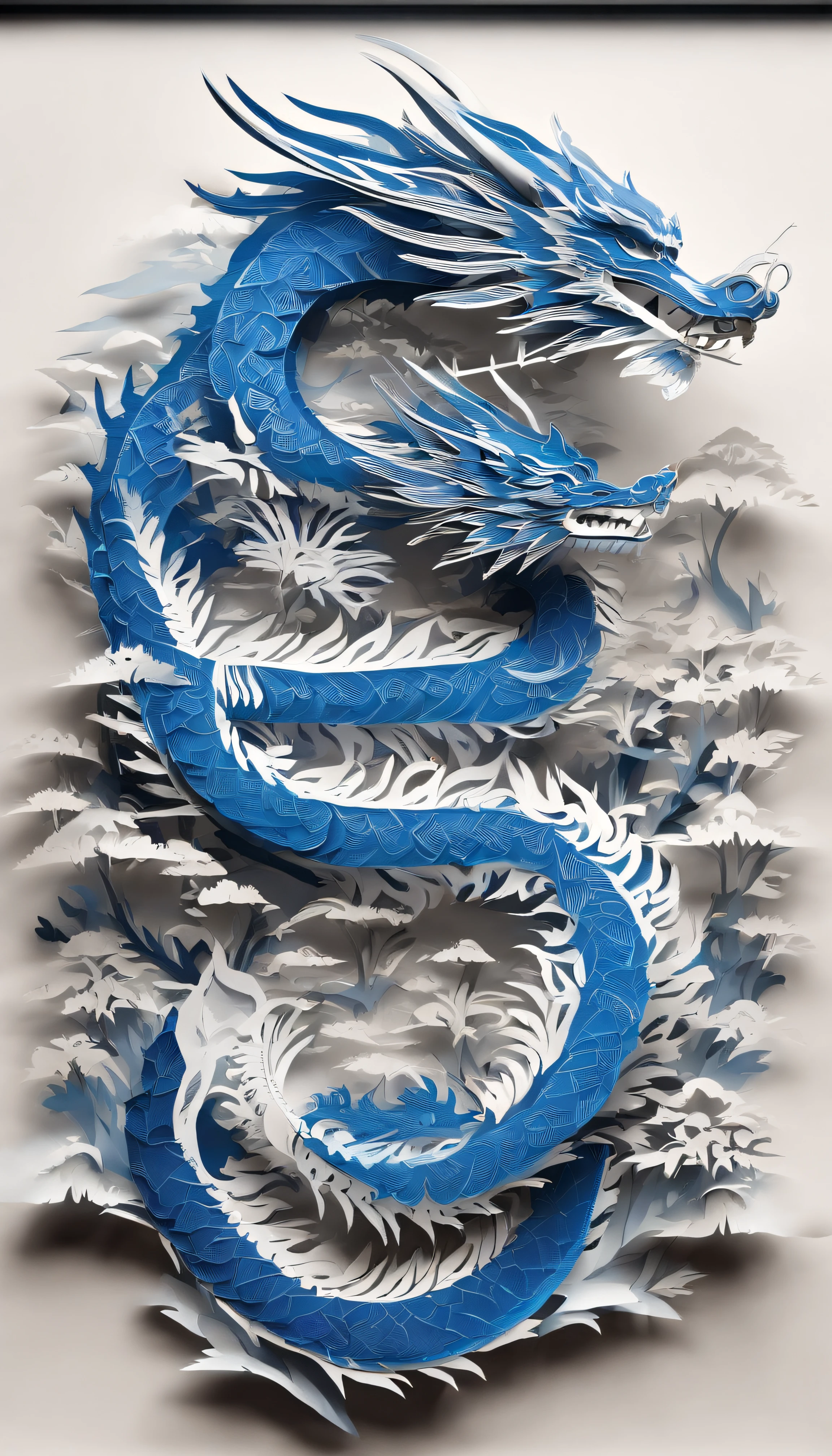 best composition、masutepiece、blue dragon、Thang Long