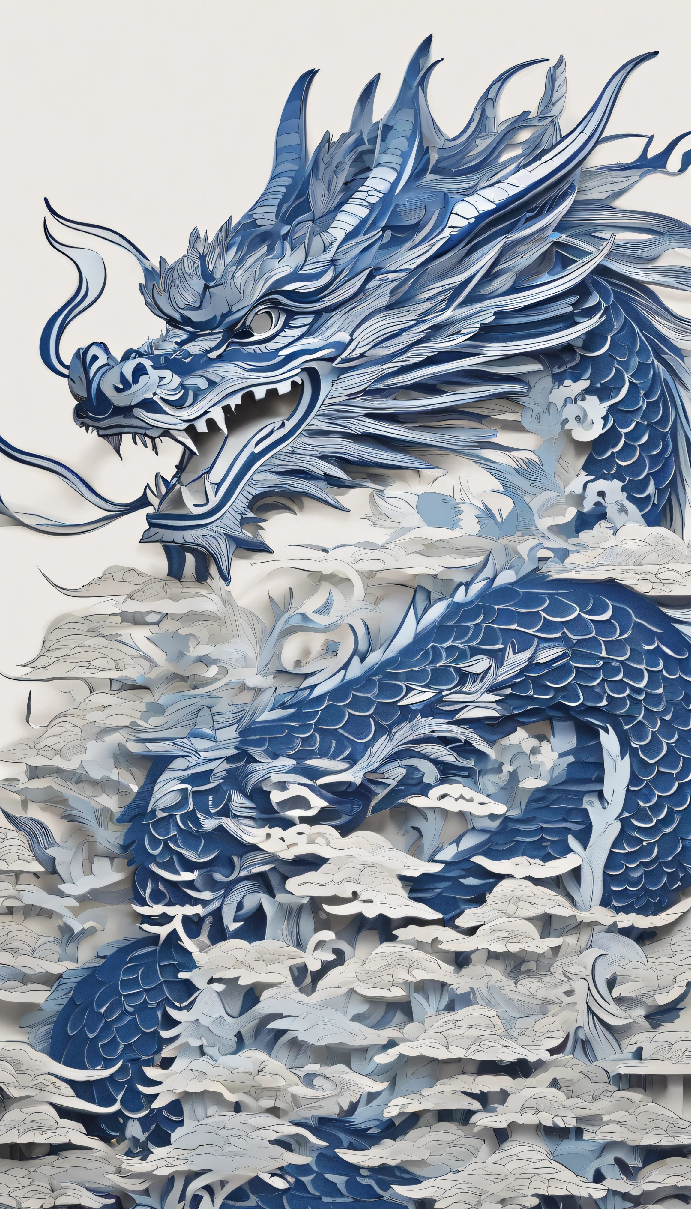 best composition、masutepiece、blue dragon、Thang Long