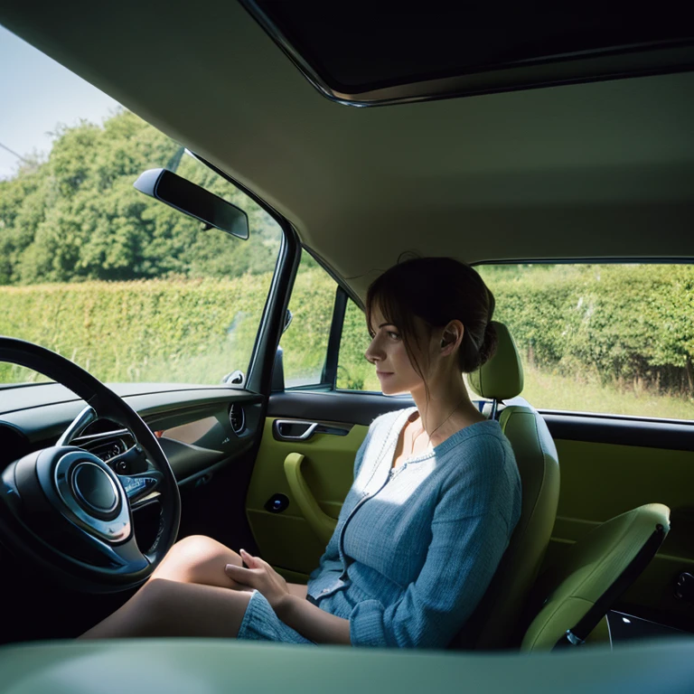 Frau mit Auto