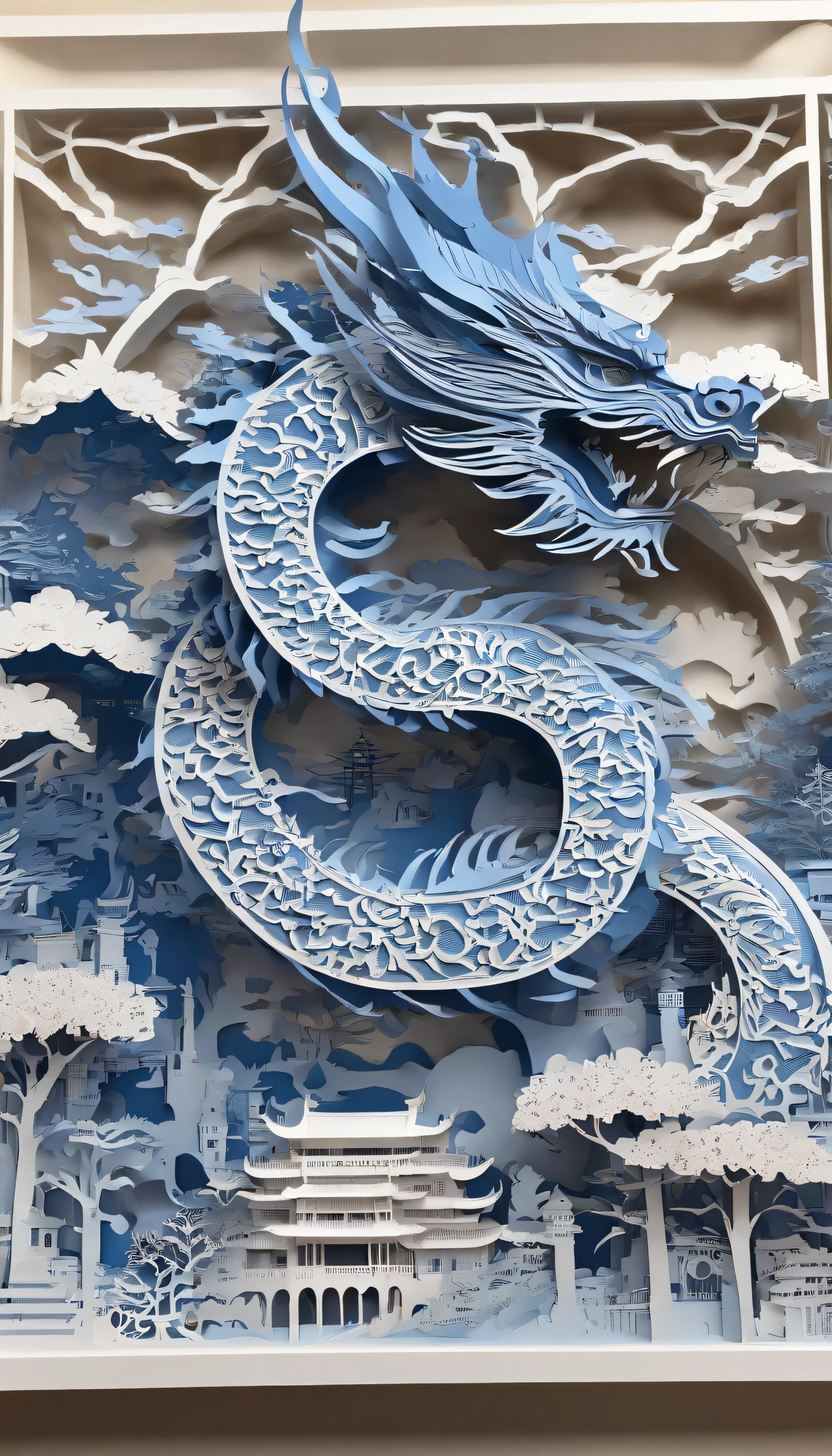 best composition、masutepiece、blue dragon、Thang Long、ass hole up