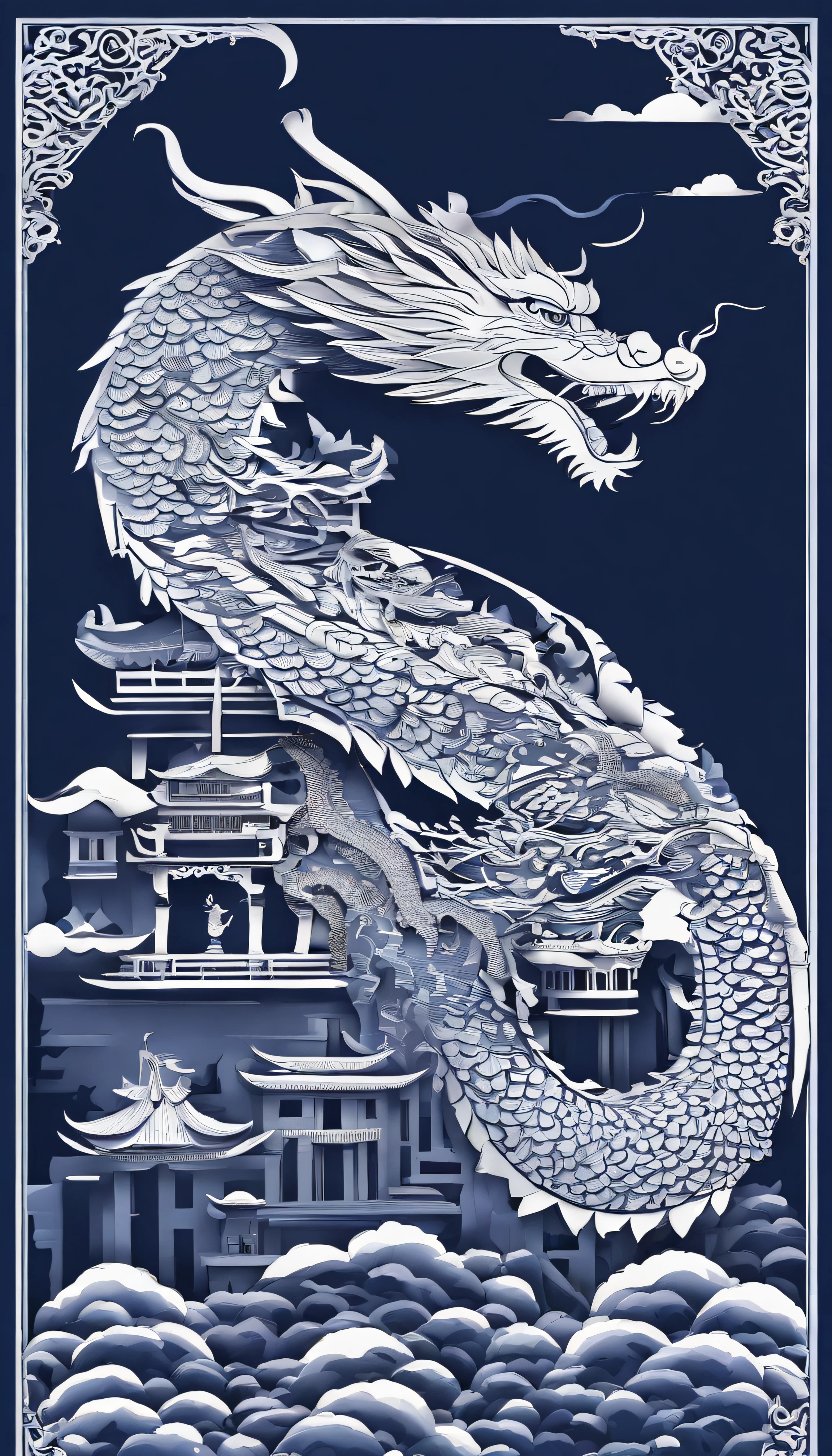 best composition、masutepiece、blue dragon、Thang Long、ass hole up