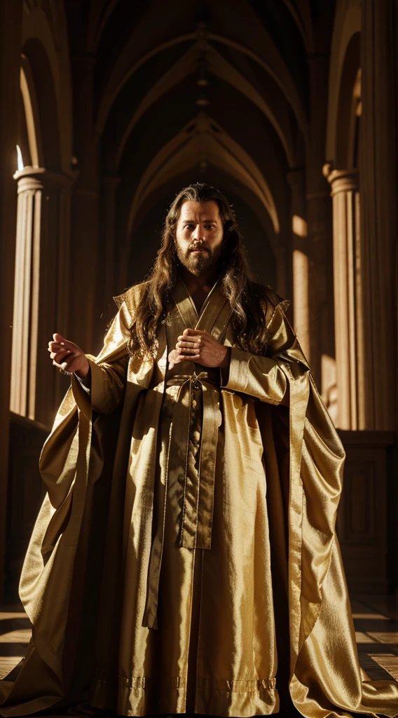 A detailed rendering of the flowing robes worn by King Holds, illustrating the richness of his kingdom.
8k, best quality
