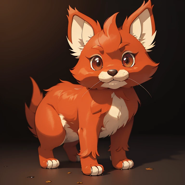 (best quality,highres,masterpiece:1.2),ultra-detailed,realistic,small red-furred animal,long nose,small legs,furry creature,expressive eyes,curious expression,playful stance,paws touching the ground,fluffy ears,nose twitching,striking red fur,delicate whiskers,meticulously rendered details,soft fur texture,fine brushstrokes,vivid colors,studio lighting,saturated tones,dappled sunlight,subtle shadows,artistic illustration,adorable,eye-catching depiction,lively and vibrant,attention to every little detail