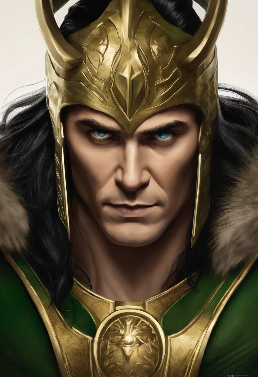 A photo of Loki engrossed in a game of Runes of Ages, challenging opponents with strategic skill,Marvel Cinematic Universe,Loki, the “God of Mischief” is depicted in Marvel Comics and the Marvel Cinematic Universe, as a figure of mischief and complexity. he is seen with slicked-back black hair, often wearing a green and gold Asgardian costume that reflects both his royal heritage and his penchant for flair., male