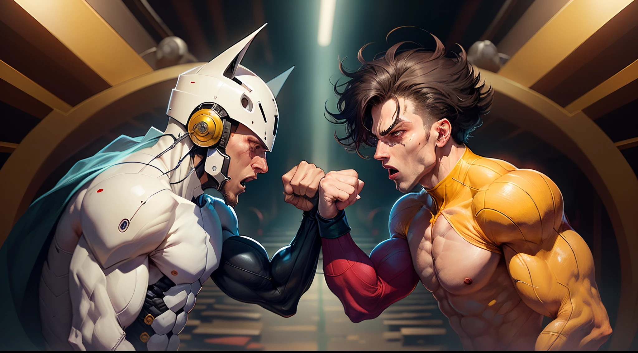 Omni man and freddy fighting