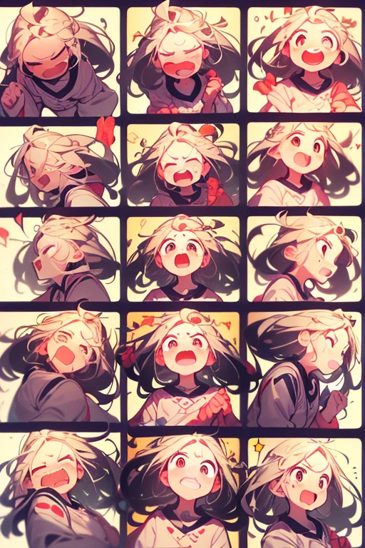 Embarrassed girl eyes rolled back tongue out
