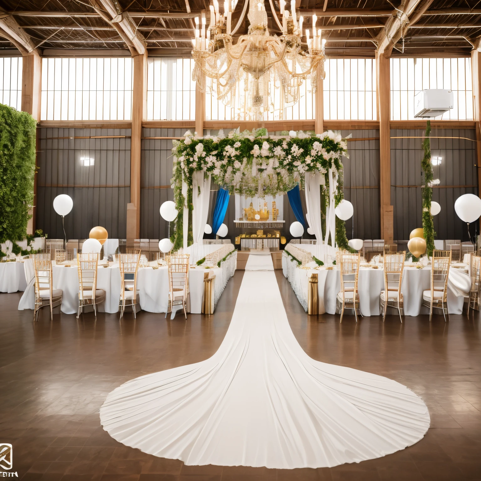 Uma festa de casamento ,in a large space ,cheio de convidandos