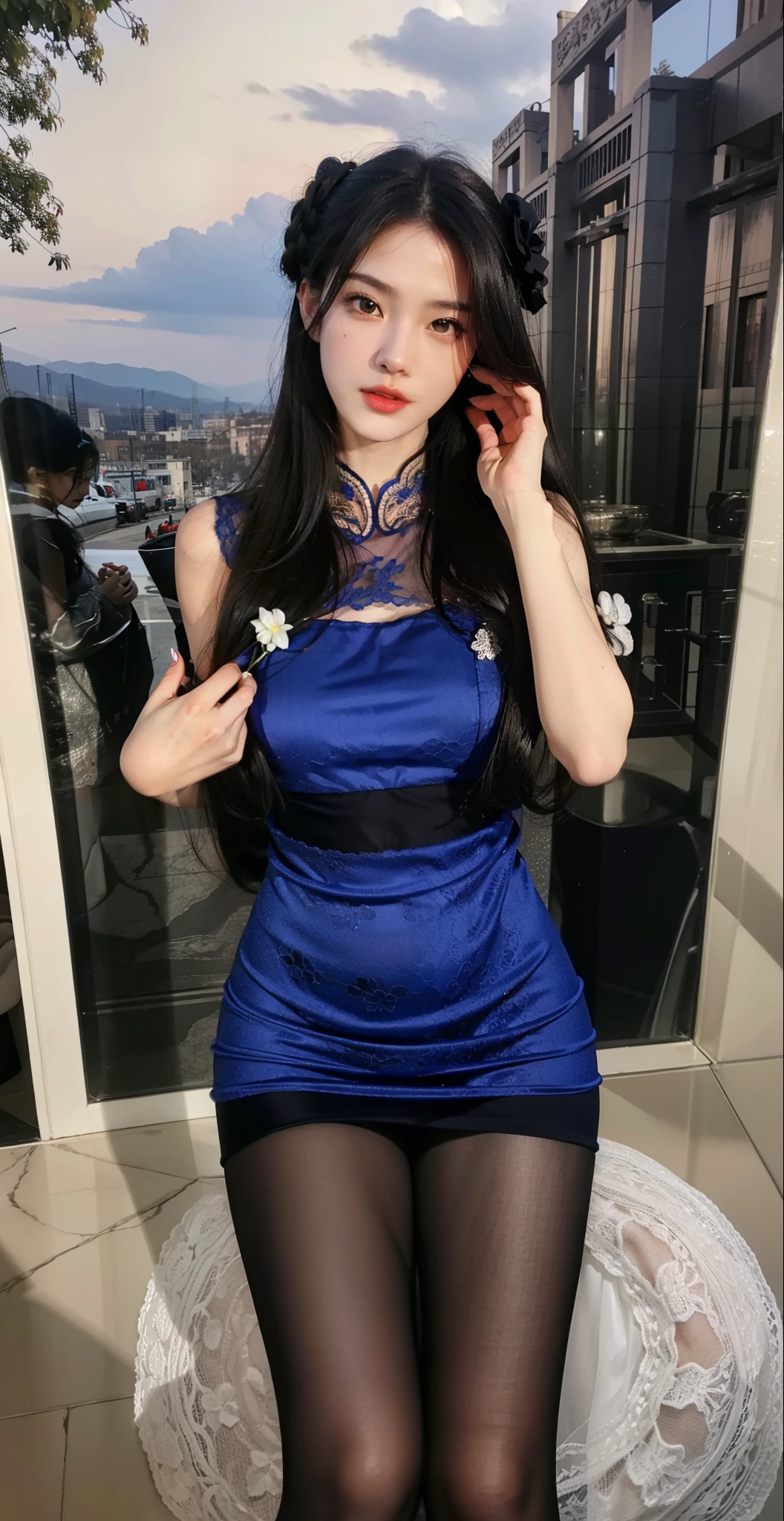 Imperial sister,A detailed eye,Detailed faces,mature face,Ripe body,Tall figure,alluring figure,legs long,4K,k hd,fleshy feeling,White translucent lace,Fair and plump figure,Nice face,Cherry small mouth,beautiful and delicious(3D royal sister)