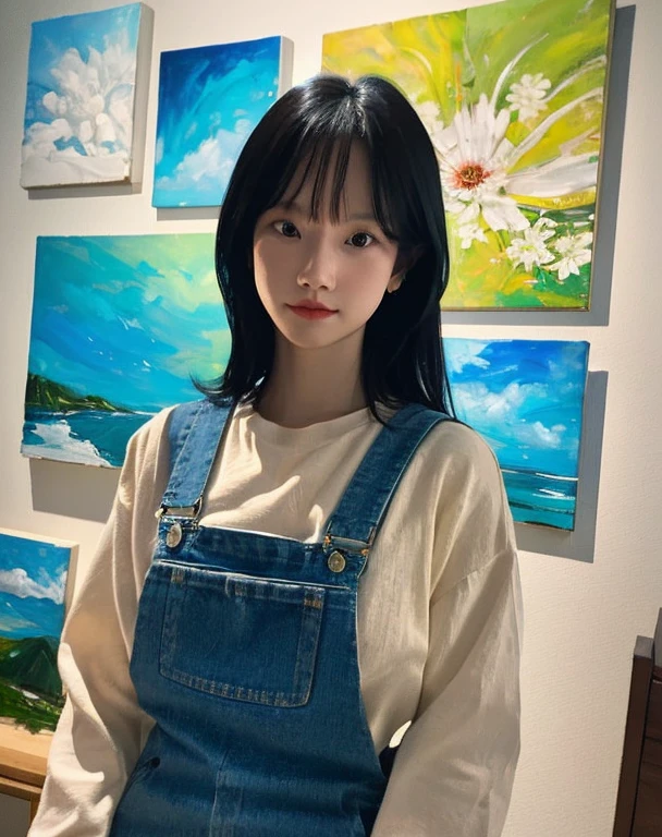 A girl in a realistic scene with vivid colors and fine details. The girl has beautiful detailed eyes and lips, and her face is extremely detailed. full body , The artwork should have the best quality, with a resolution of 4k or 8k, and it should be an ultra-detailed and photorealistic masterpiece. The medium can be a painting or a 3D rendering. The scene should have professional lighting and a sharp focus. The overall color tone should be vibrant and the composition should be visually appealing.