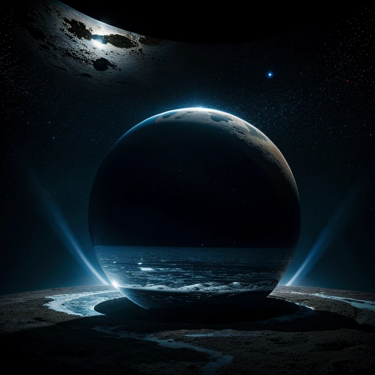 Planetas dentro de agua
