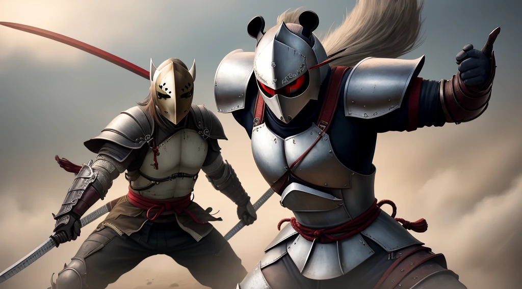 Toji Fushiguro com uma armadura Samurai