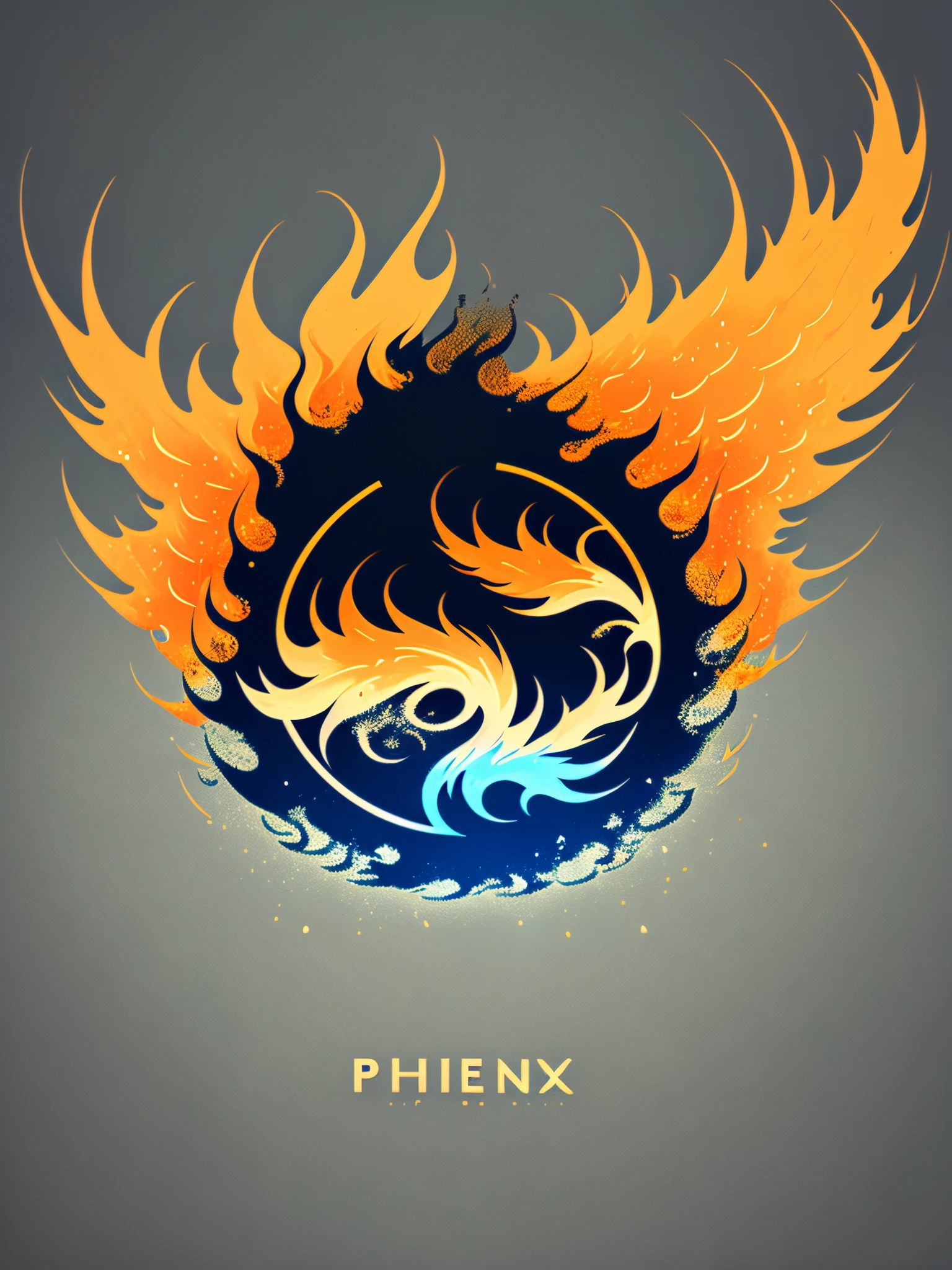 A shirt brand logo with phoenix