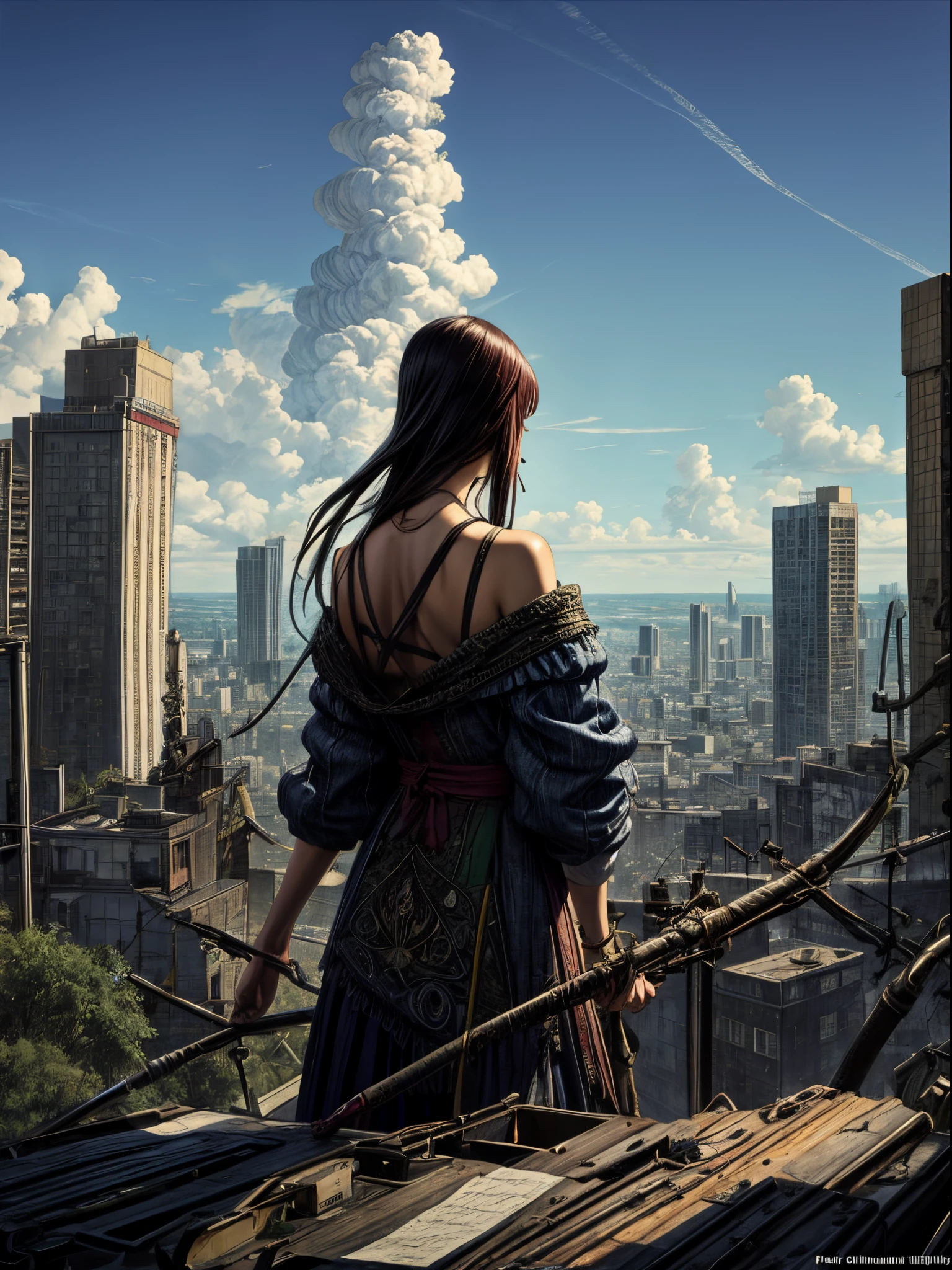 official art, unity 8k wallpaper, ultra detailed, beautiful and aesthetic, masterpiece, best quality, (zentangle, mandala, tangle, entangle), (fractal art:1.3) , 1girl, extremely detailed, dynamic angle, cowboyshot, the most beautiful form of chaos, elegant, a brutalist designed, vivid colours, romanticism, by james jean, roby dwi antono, ross tran, francis bacon, michal mraz, adrian ghenie, petra cortright, gerhard richter, takato yamamoto, ashley wood, atmospheric, ecstasy of musical notes, streaming musical notes visible