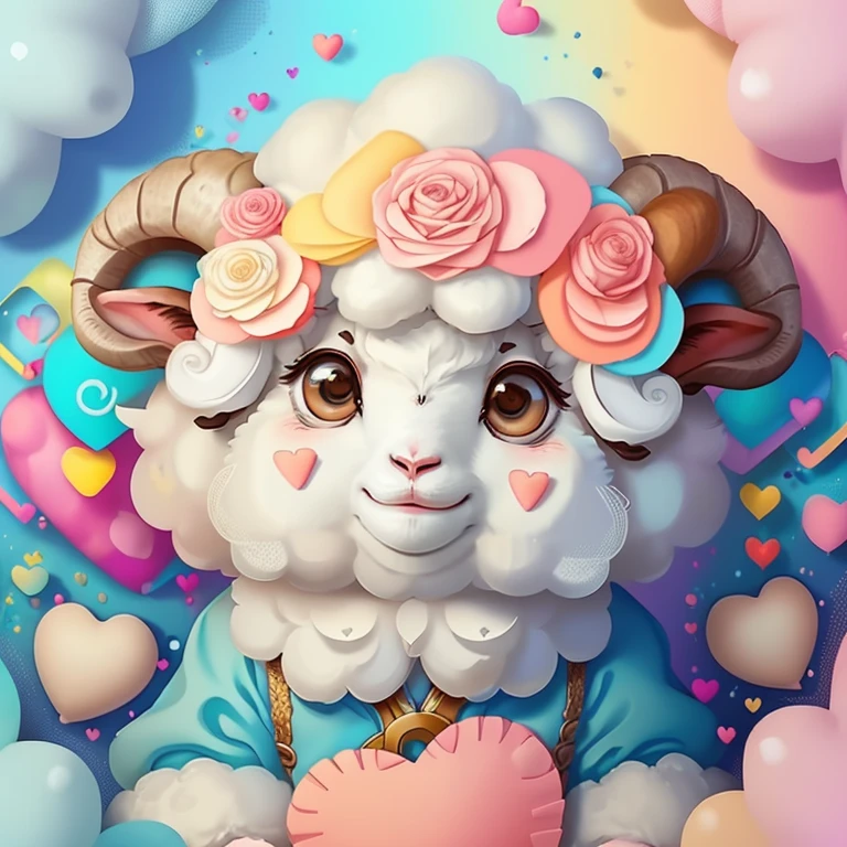 ) ((((cute baby sheep with lots of hearts) ((Mikey)) - Criador: Walt Disney2023) ), ,, ( Walt Disney acolchoamento ,multidimensional geometric wall PORTRAIT, arte, Chibi,
Yang08k, lindo, Colouring,Rose
Primary works, qualidade superior, melhor qualidade, Arte Oficial, Beautiful and Aesthetic,)) ), ,, Walt Disney acolchoamento ,multidimensional geometric wall PORTRAIT, arte, Chibi,
Yang08k, lindo, (Colouring, rosa), amarelo ,azul ,vermelho e branco)
Primary works, qualidade superior, melhor qualidade, Arte Oficial, Beautiful and Aesthetic,