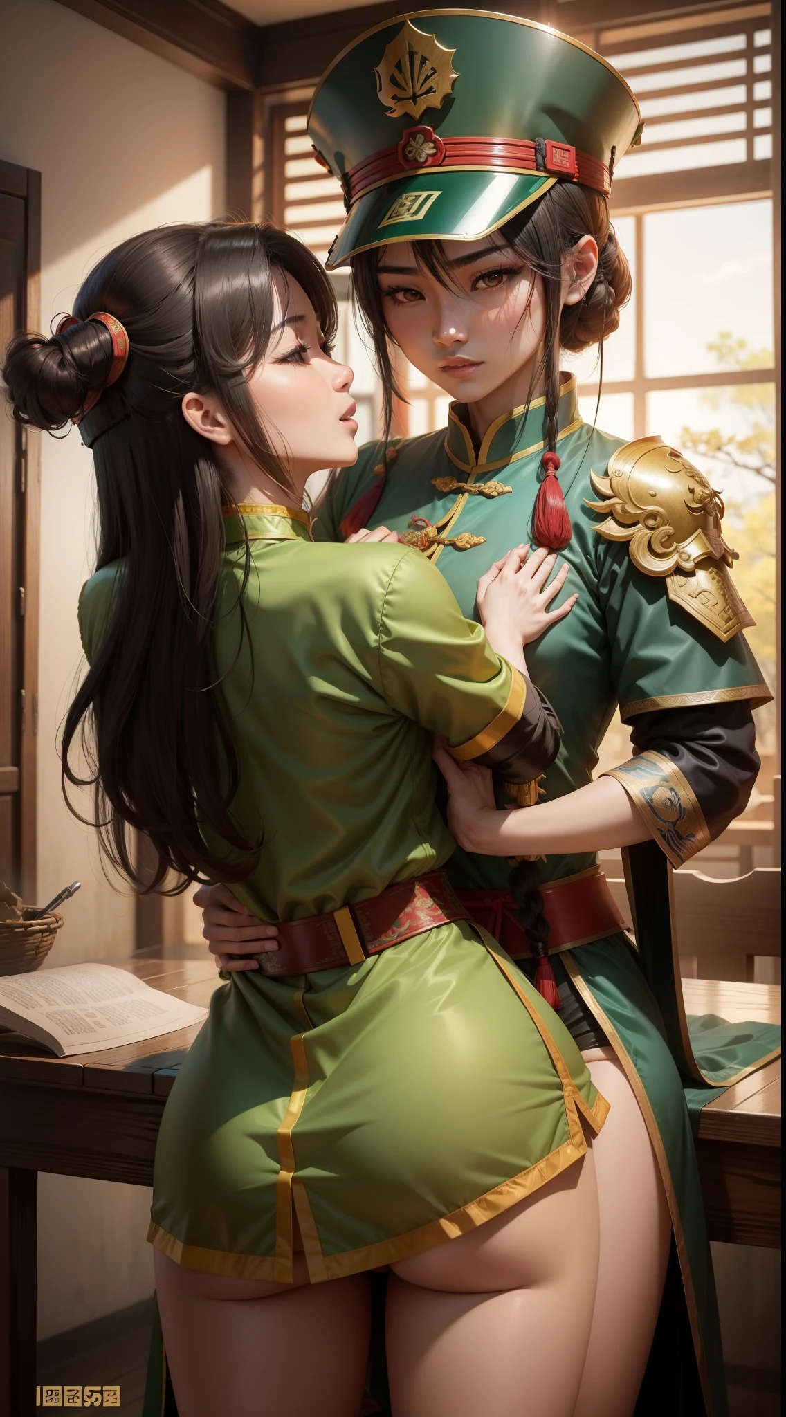 Liu Bei and Sun Shangxiang having doggy style sex