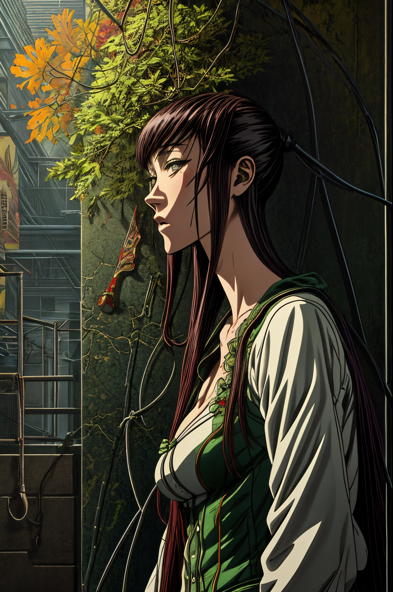 official art, unity 8k wallpaper, ultra detailed, beautiful and aesthetic, masterpiece, best quality, (zentangle, mandala, tangle, entangle), (fractal art:1.3) , 1girl, extremely detailed, dynamic angle, cowboyshot, the most beautiful form of chaos, elegant, a brutalist designed, vivid colours, romanticism, by james jean, roby dwi antono, ross tran, francis bacon, michal mraz, adrian ghenie, petra cortright, gerhard richter, takato yamamoto, ashley wood, atmospheric, ecstasy of musical notes, streaming musical notes visible