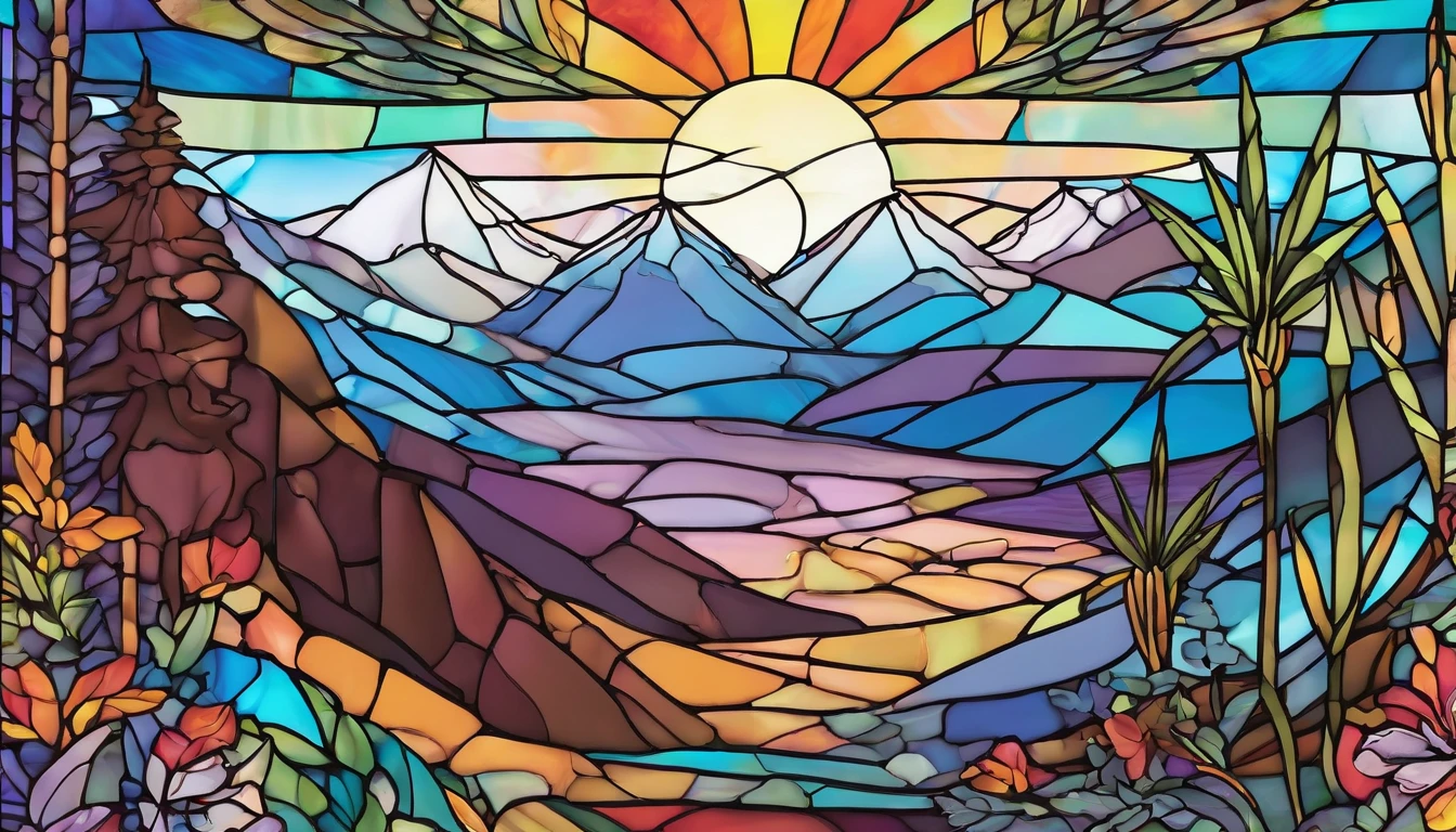 Marijuana landscape sunset/sunrise mountains snow