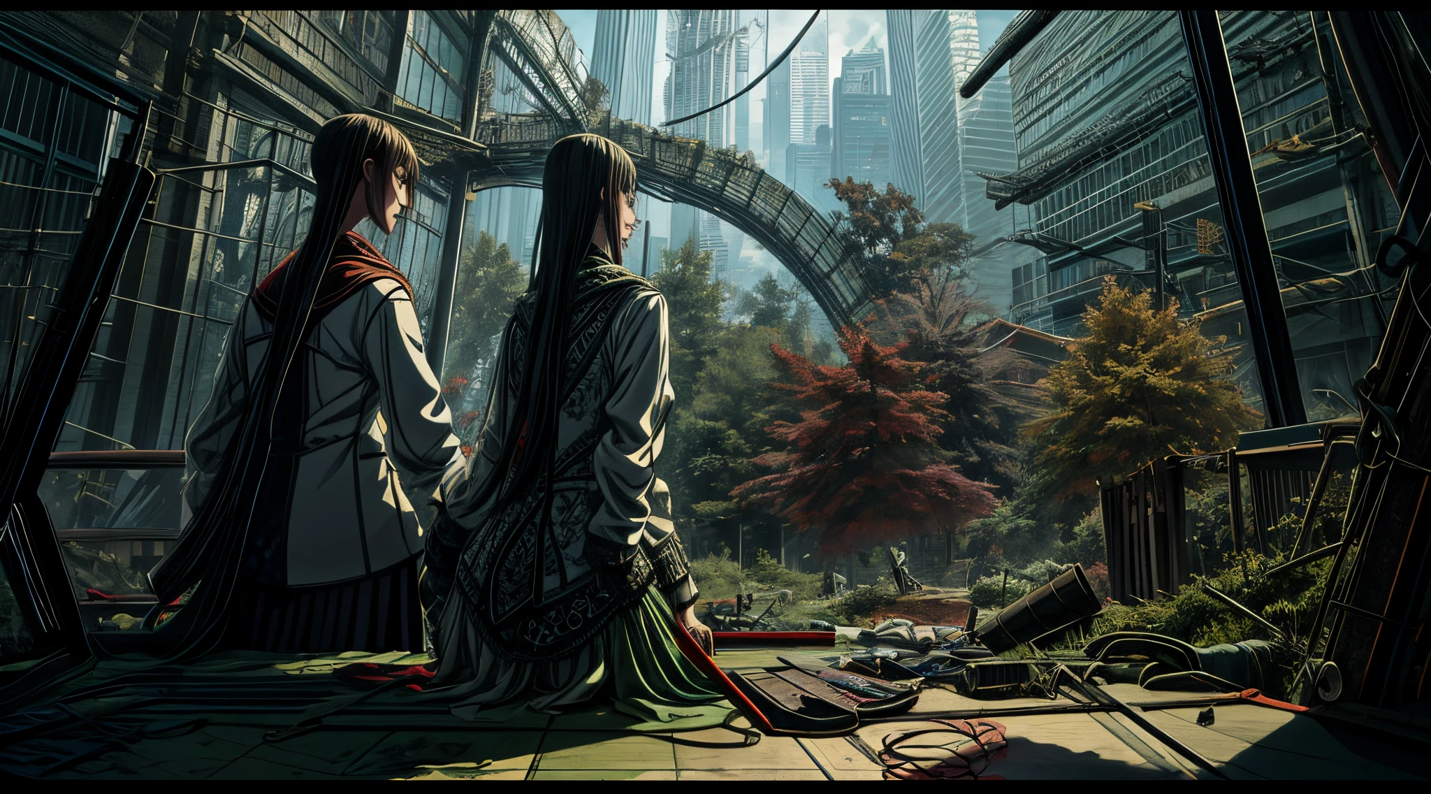 official art, unity 8k wallpaper, ultra detailed, beautiful and aesthetic, masterpiece, best quality, (zentangle, mandala, tangle, entangle), (fractal art:1.3) , 1girl, extremely detailed, dynamic angle, cowboyshot, the most beautiful form of chaos, elegant, a brutalist designed, vivid colours, romanticism, by james jean, roby dwi antono, ross tran, francis bacon, michal mraz, adrian ghenie, petra cortright, gerhard richter, takato yamamoto, ashley wood, atmospheric, ecstasy of musical notes, streaming musical notes visible
