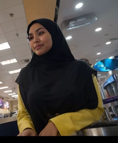 RAW, Best quality, high resolution, Masterpiece: 1.3), Beautiful naked Malay woman in hijab, flawless face, cute face, pretty malay face, Masterpiece, Perfect plump body, full body, ((beautiful sexy big breasts)), beautiful big eyes, watery eyes, Soft smile, ((naked)) ,smiling, breezy, skin details, skin texture details, wide hips, thick thighs, sexy plump body, bokeh, ((hairy , virgin , puffy nipples)), big round buttocks