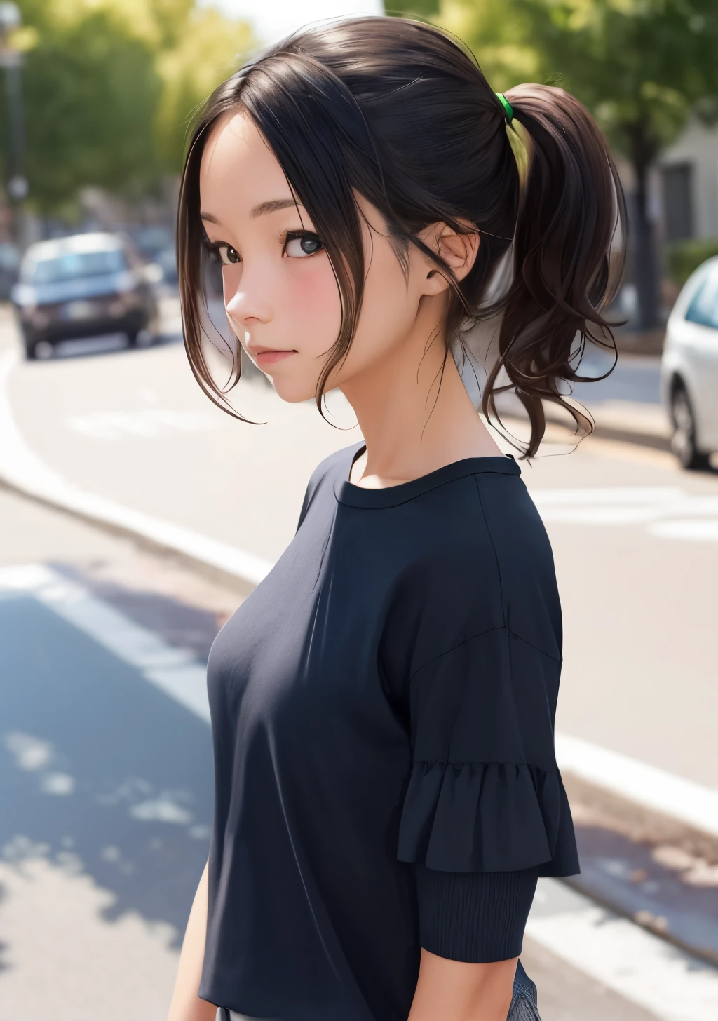 Girl having