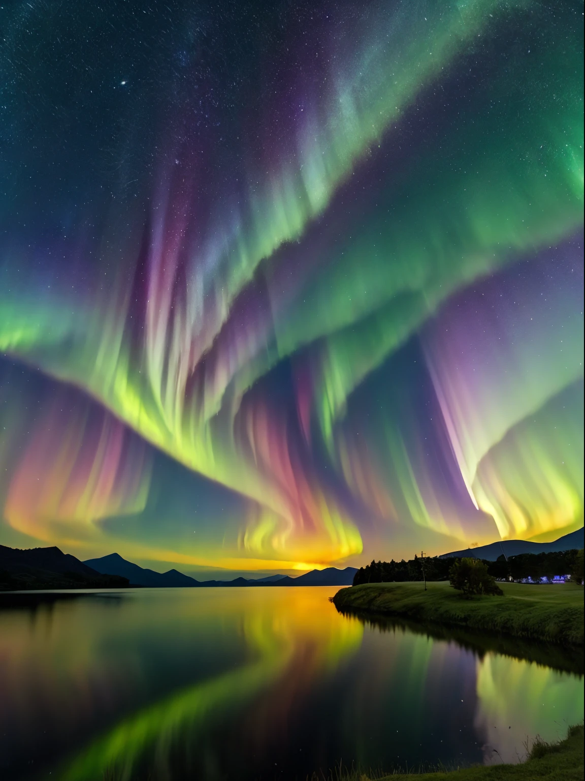magnificent sky、Fantastic clouds、the person taking the photo５As much as a person、View priority、mont、lake、naturey、Aurora
