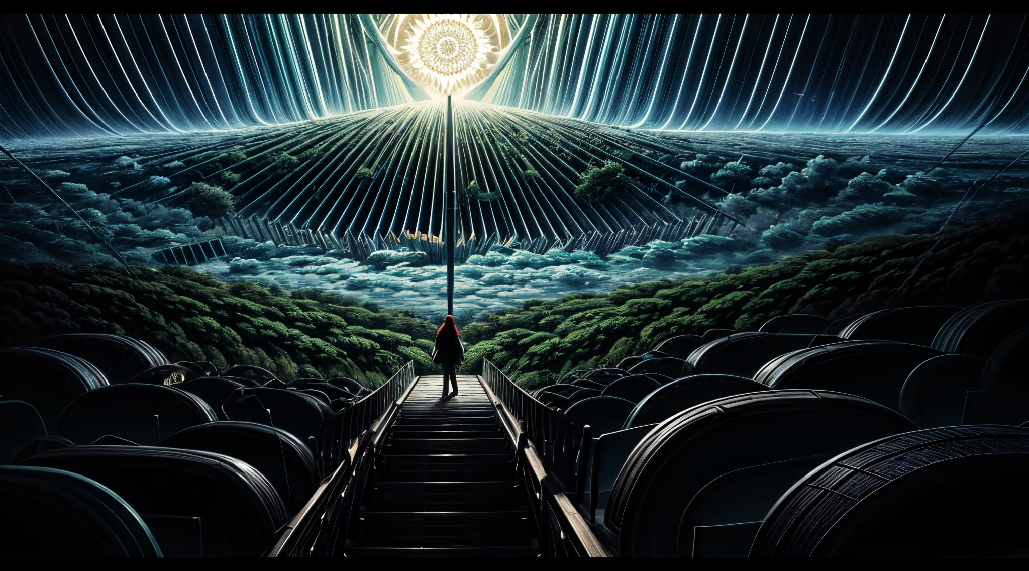 official art, unity 8k wallpaper, ultra detailed, beautiful and aesthetic, masterpiece, best quality, (zentangle, mandala, tangle, entangle), (fractal art:1.3) , 1girl, extremely detailed, dynamic angle, cowboyshot, the most beautiful form of chaos, elegant, a brutalist designed, vivid colours, romanticism, by james jean, roby dwi antono, ross tran, francis bacon, michal mraz, adrian ghenie, petra cortright, gerhard richter, takato yamamoto, ashley wood, atmospheric, ecstasy of musical notes, streaming musical notes visible