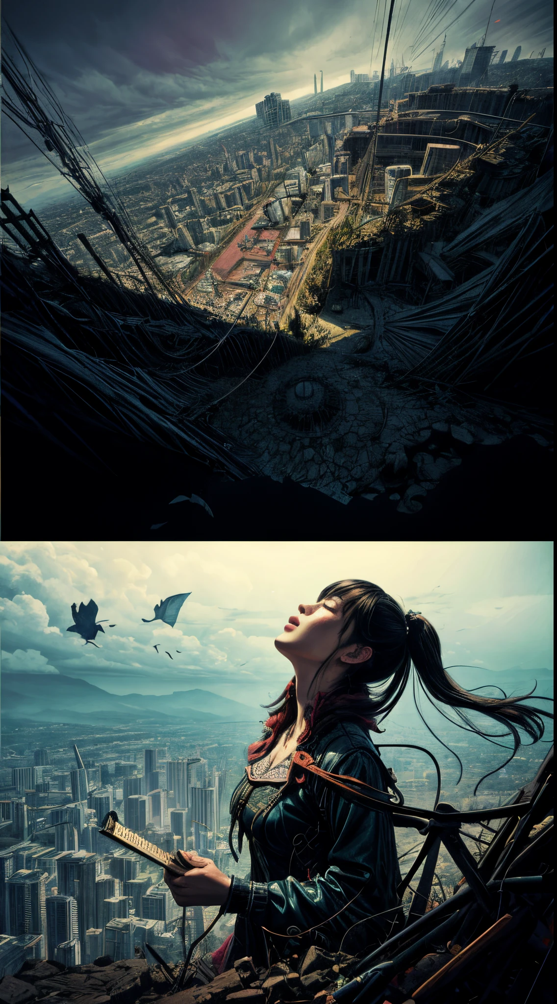 official art, unity 8k wallpaper, ultra detailed, beautiful and aesthetic, masterpiece, best quality, (zentangle, mandala, tangle, entangle), (fractal art:1.3) , 1girl, extremely detailed, dynamic angle, cowboyshot, the most beautiful form of chaos, elegant, a brutalist designed, vivid colours, romanticism, by james jean, roby dwi antono, ross tran, francis bacon, michal mraz, adrian ghenie, petra cortright, gerhard richter, takato yamamoto, ashley wood, atmospheric, ecstasy of musical notes, streaming musical notes visible