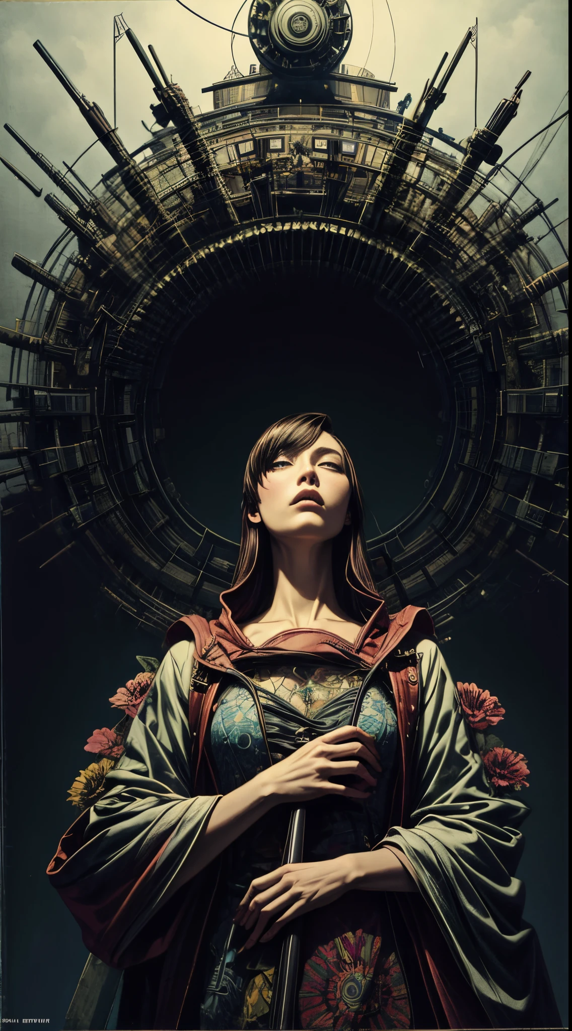 official art, unity 8k wallpaper, ultra detailed, beautiful and aesthetic, masterpiece, best quality, (zentangle, mandala, tangle, entangle), (fractal art:1.3) , 1girl, extremely detailed, dynamic angle, cowboyshot, the most beautiful form of chaos, elegant, a brutalist designed, vivid colours, romanticism, by james jean, roby dwi antono, ross tran, francis bacon, michal mraz, adrian ghenie, petra cortright, gerhard richter, takato yamamoto, ashley wood, atmospheric, ecstasy of musical notes, streaming musical notes visible