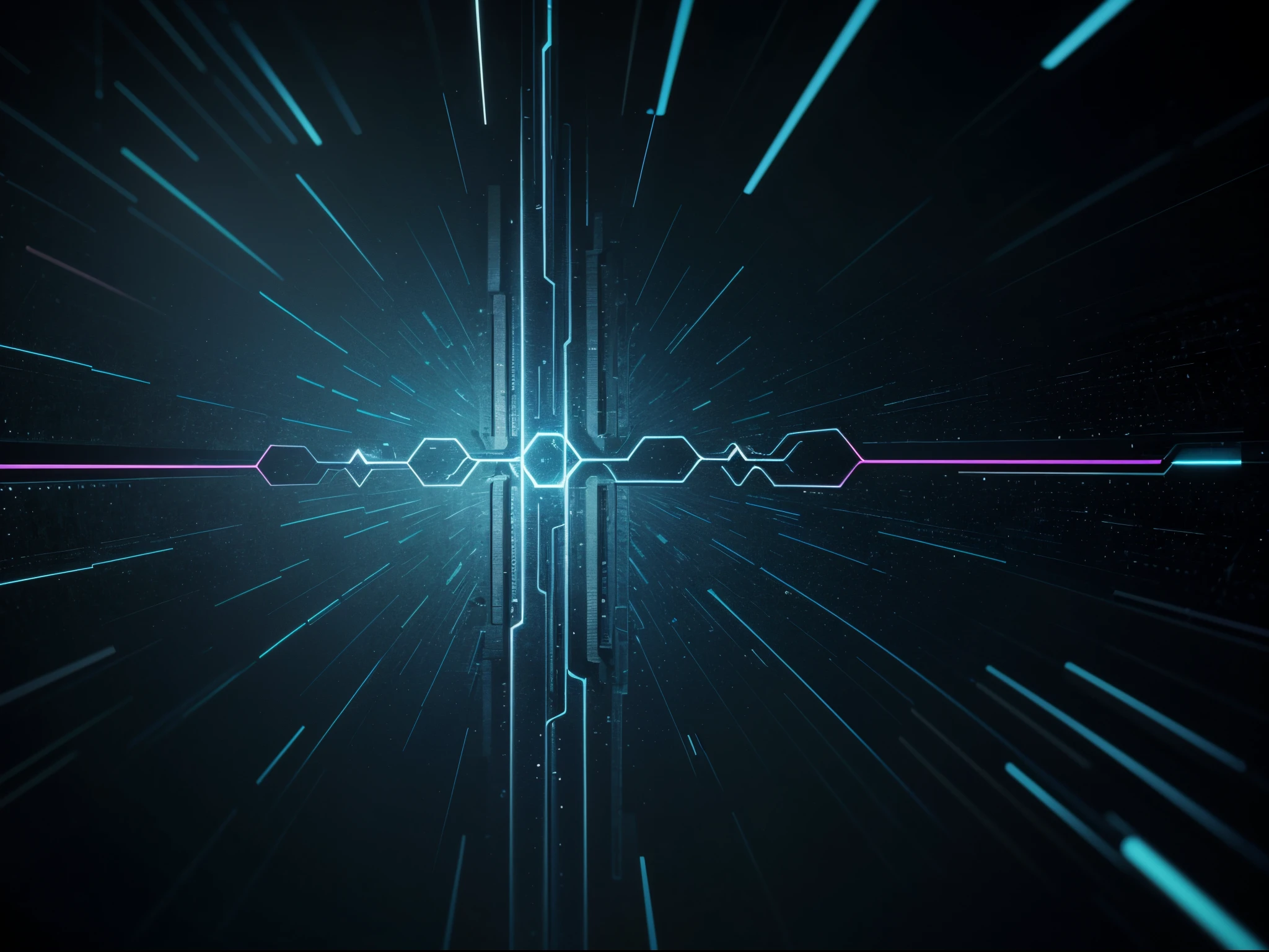 AI technology background with neural network abstract with a subtle color that doesn't distract from the main focus of the content.