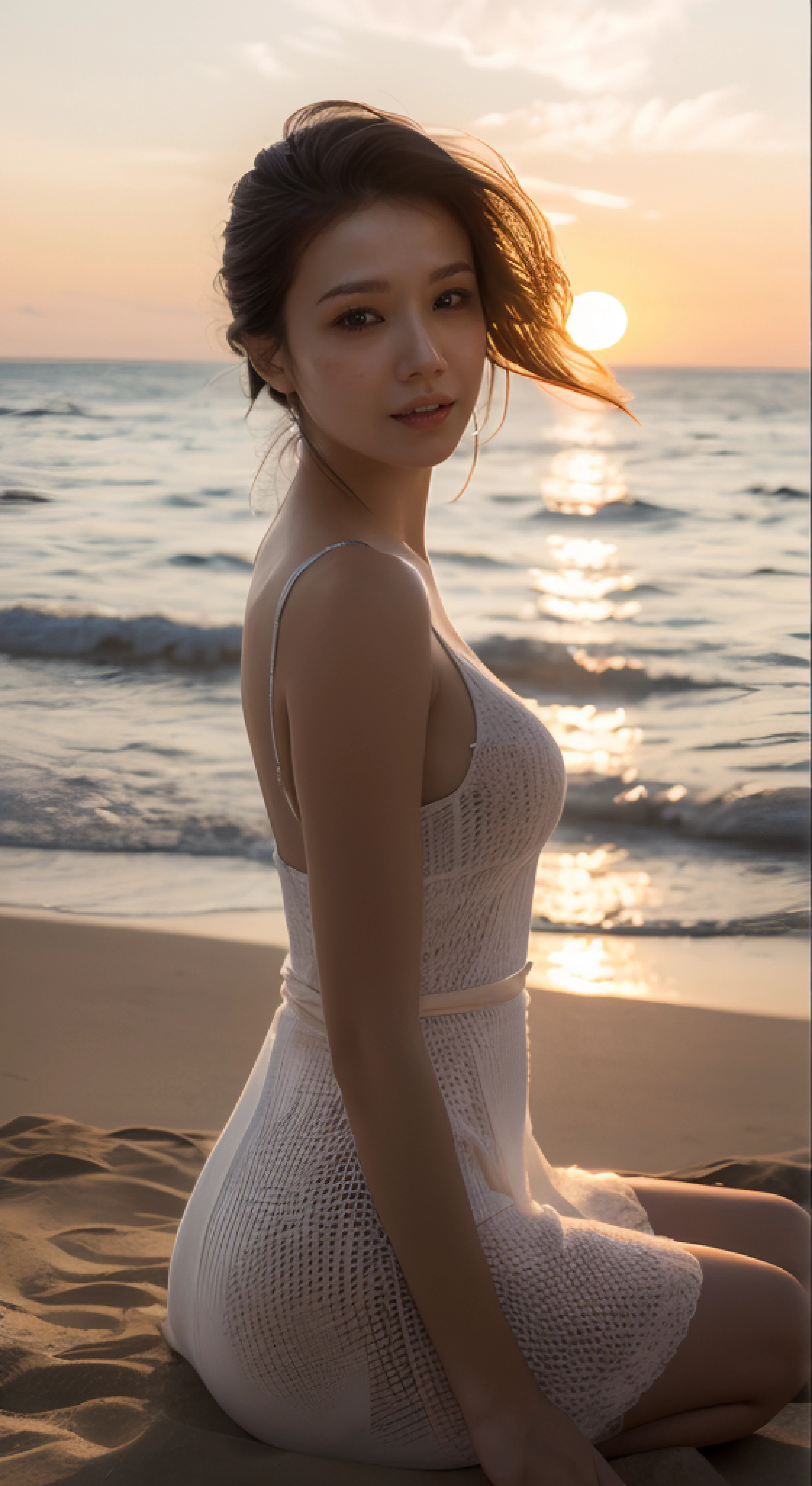 Beautiful asian girl with red lips, Her eyes shone like dreamy stars, glowing eyes, beautiful and detailed eyes, RAW photo,(high detailed skin:1), (realistic, photo-realistic:1.37), ultra high res, professional lighting , 8k uhd, dslr , high quality, film grain, Fujifilm XT3, RAW photo,, RAW photo,(high detailed skin:1), (realistic, photo-realistic:1.37), ultra high res, professional lighting , 8k uhd, dslr , high quality, film grain, Fujifilm XT3, RAW photo,