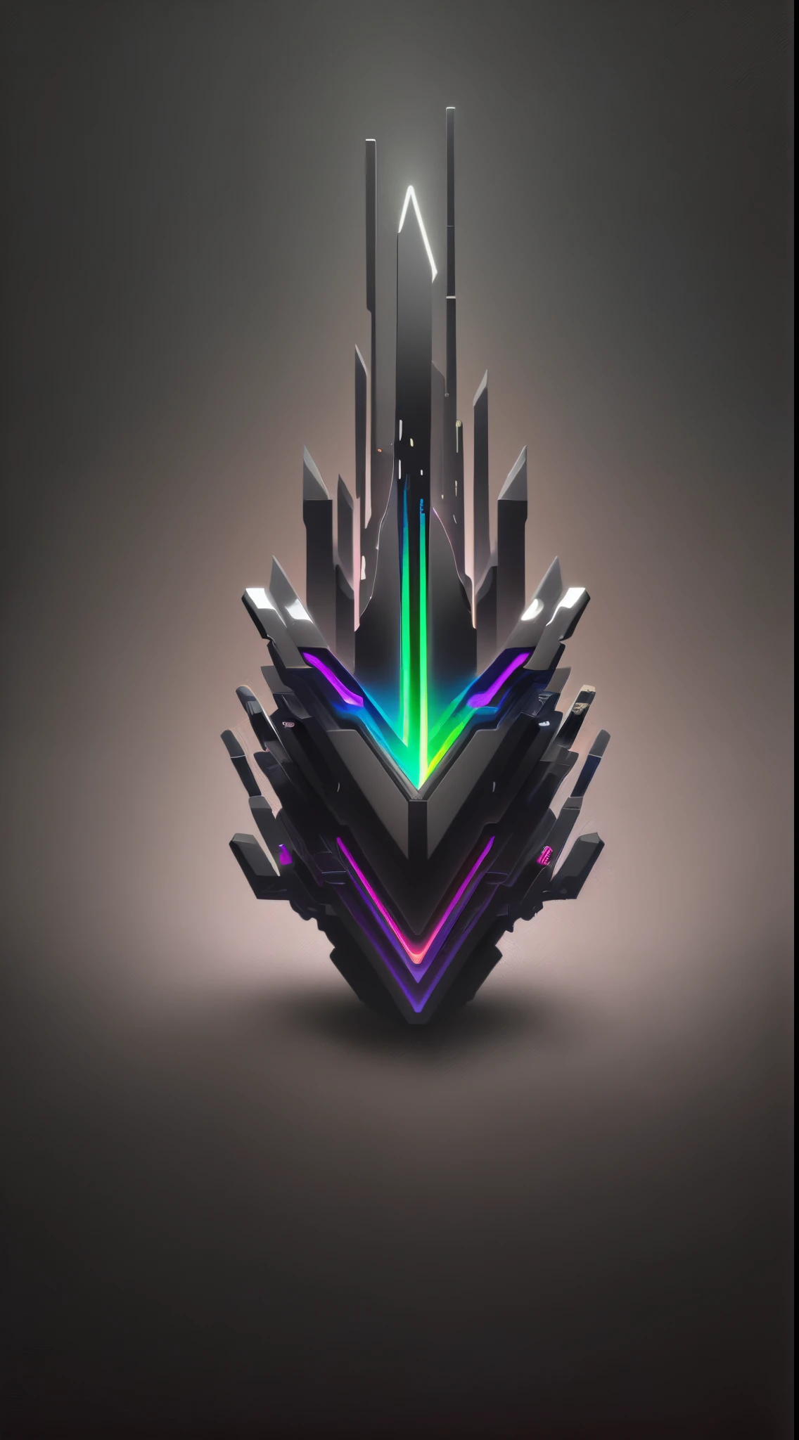 3d watercolor abstract, (dark black gradient background: 1.6) ,high resolution,high quality,colorful, light colors, electric, fantasy, (neon colors: 1.4), futuristic, space, obsidien, imaginary form, special geometry, green neon,