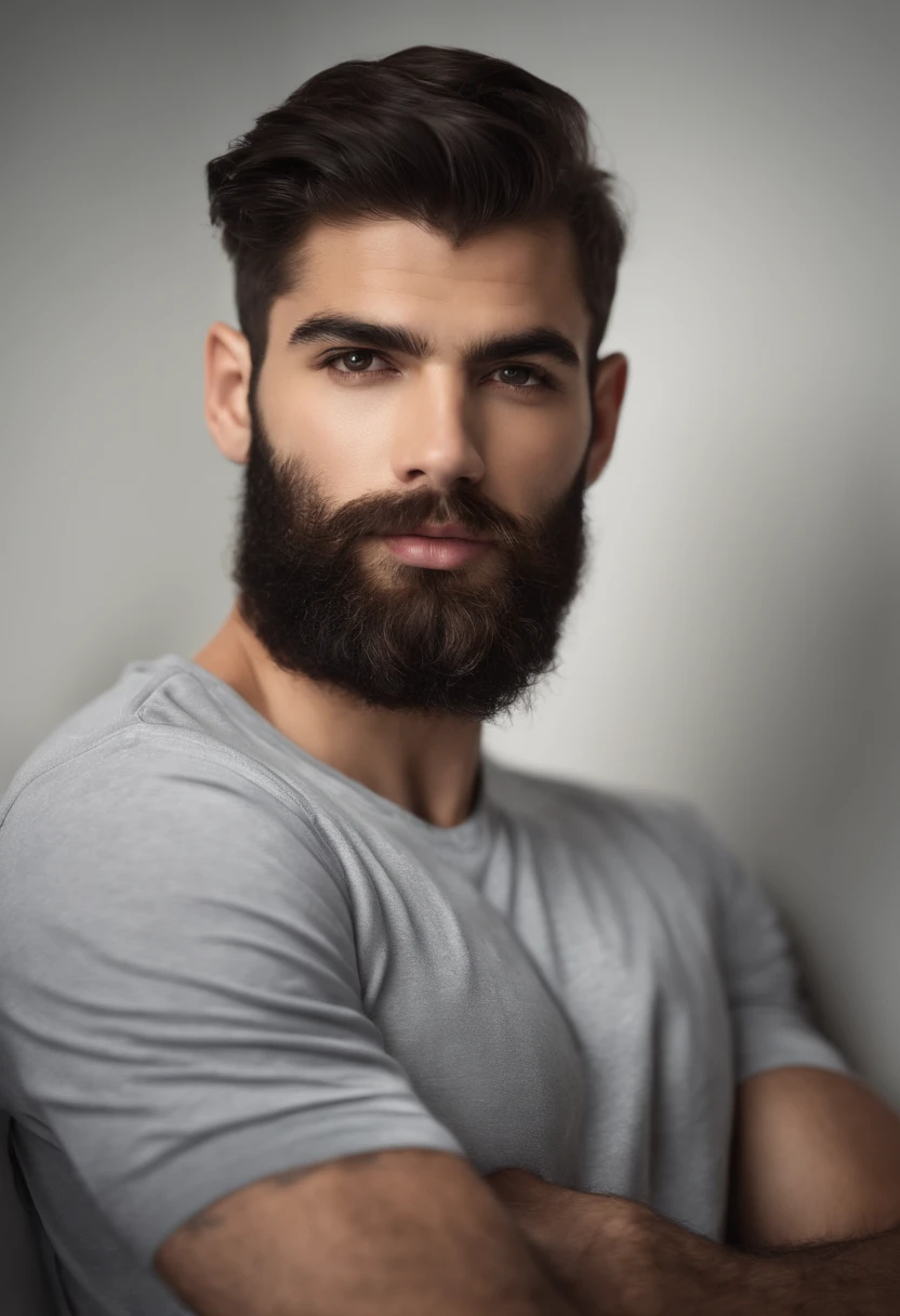 arafed man with a beard and a shirt on posing for a picture, zac retz, hasan piker, borja, liam, arian mark, zachary corzine, jake parker, daniel mirante, asher duran, jay bauman, nick drnaso, zayn malik, adam, zachary quinto, ethan klein, inspired by Kyle Lambert