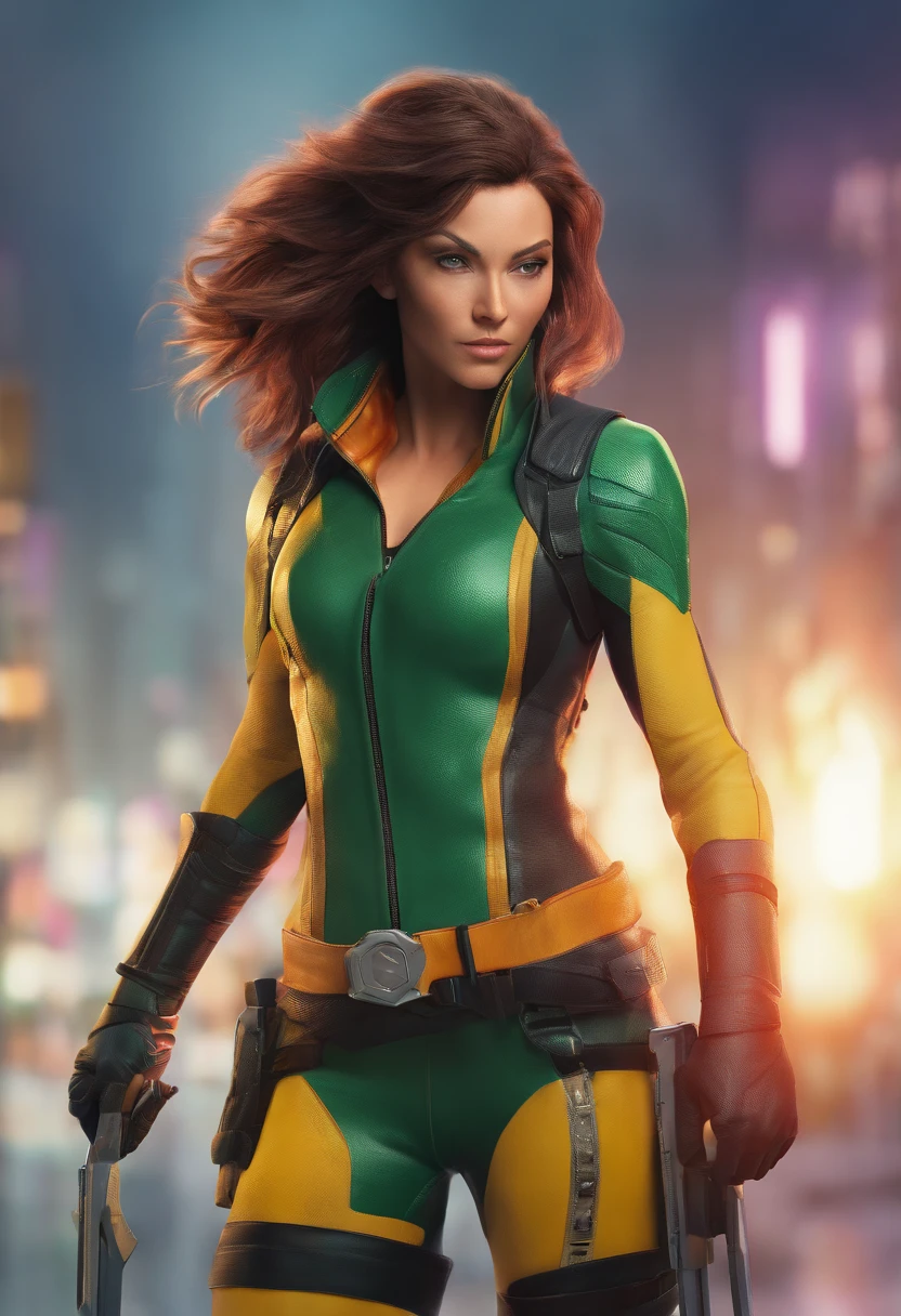 sexy muscle rogue woman