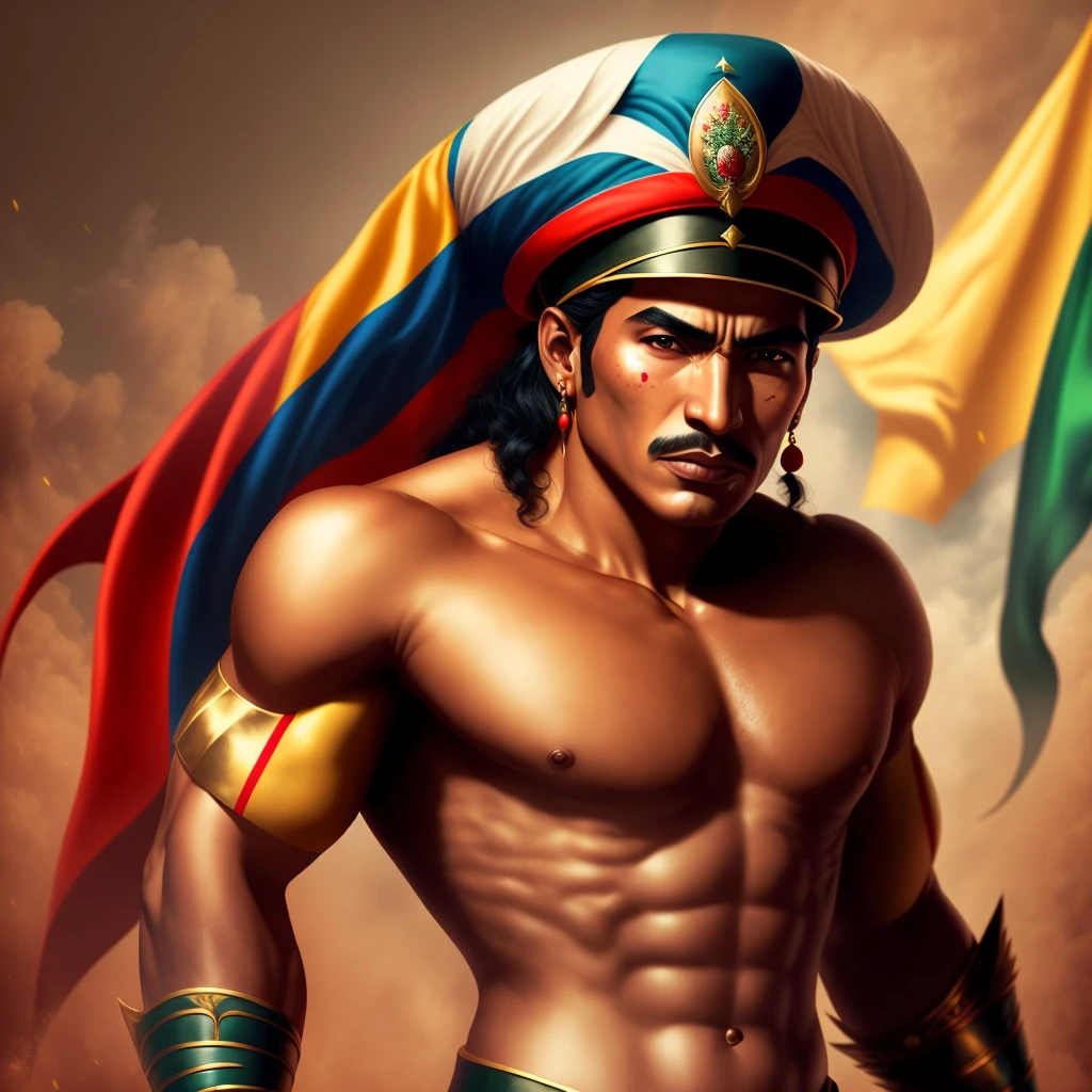 Hero of Colombia, Peru, Venezuela, Mexico in 8k