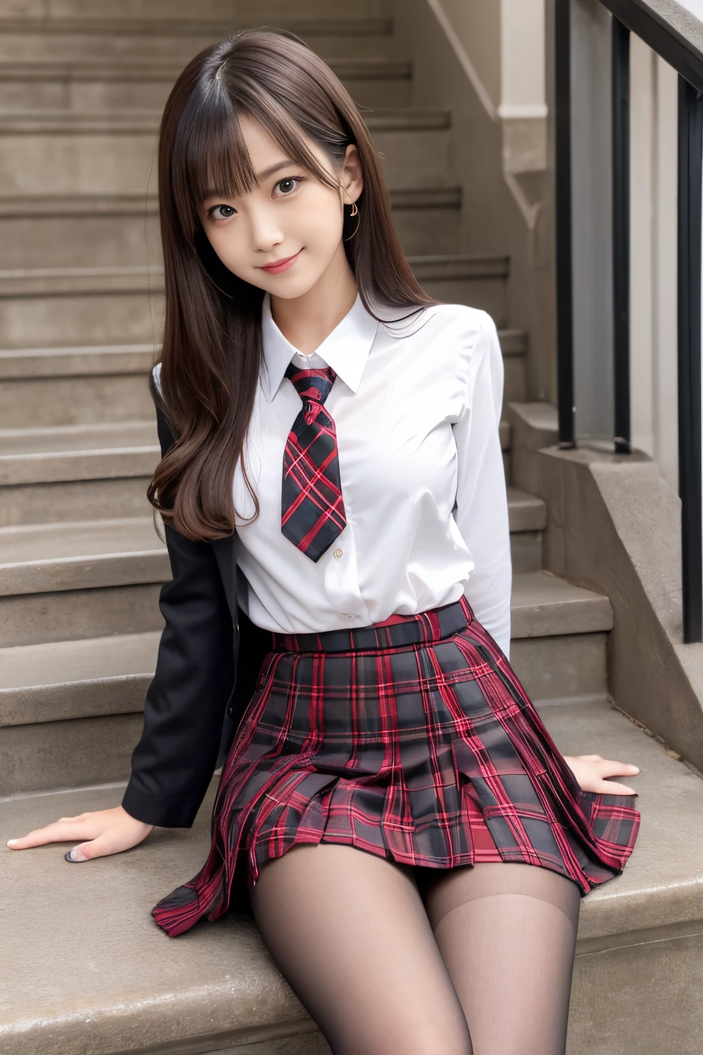 majicMIX Real、(RAW photograph:1.2), (photorealistic:1.4), beautiful detailed girls,a smiling look、blond hair、、Show off your panties、show off panties、Panty Shots、very detailed eyes and faces, Beautiful Detailed Eyes, Ridiculous, incredibly ridiculous, huge filesize, Ultra Detailed, High definition, highly detail, Best Quality, masterpiece ,, ((Japanese girls' high school uniform)), illustrations, highly detail, flcl, Unity, 8k wallpapers, magnificent, Fine details, Highly detailed ticker uniform 8k wallpaper, Light on the face、Movie lighting、 girl、front facing、((Dynamic pose)))、(camel toes)、(half)、(Sitting on legs bending the knees))、Pleated skirt、blazer、back view