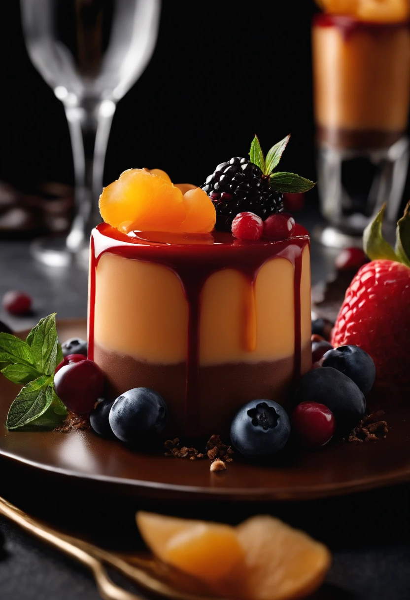 Photo Concept: Capture the beauty of a dessert creation, emphasizing presentation and tempting textures