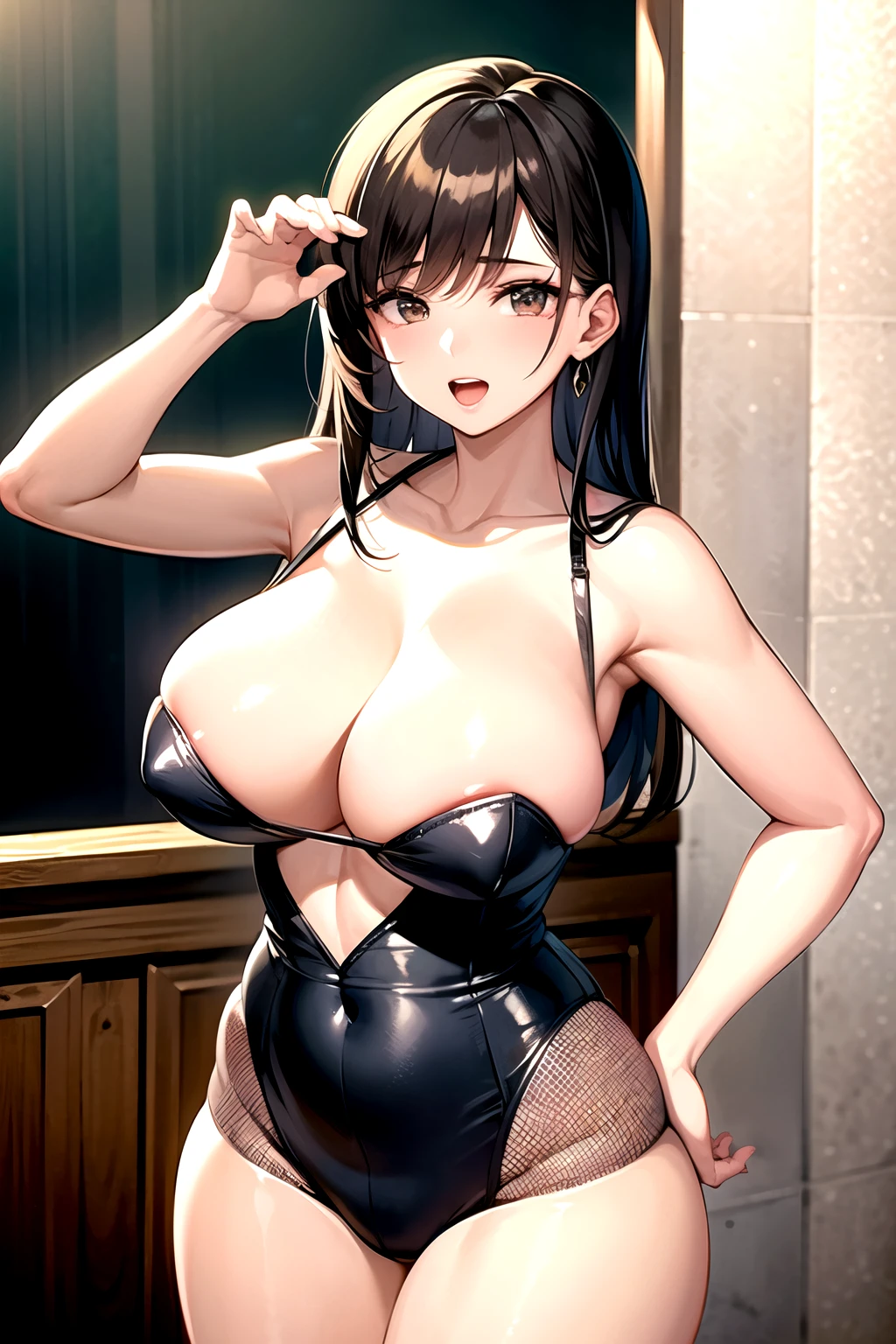 ((La mejor calidad)), ((Obra maestra)), (Detallado), Cara perfecta, milf,ropa atrevida,culo grande, tetas grandes, sexo con hijo