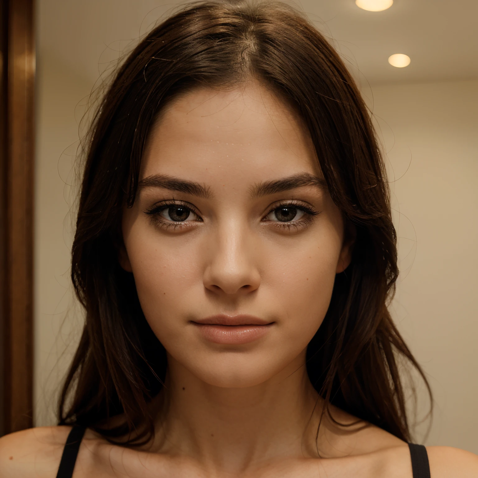 Woman with a beautiful face