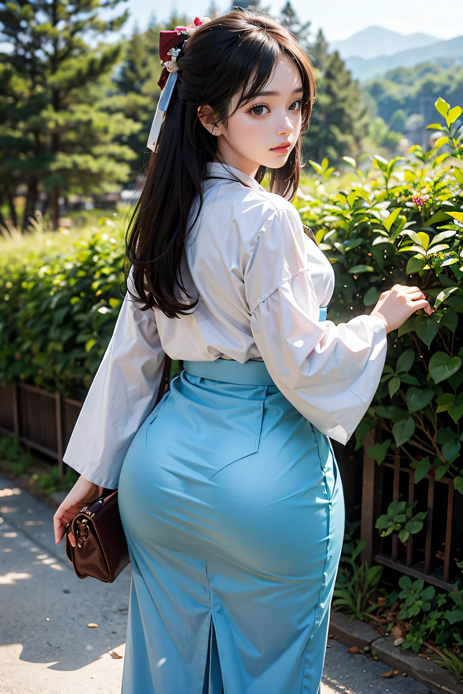 hanbok , babes , big size ass ,