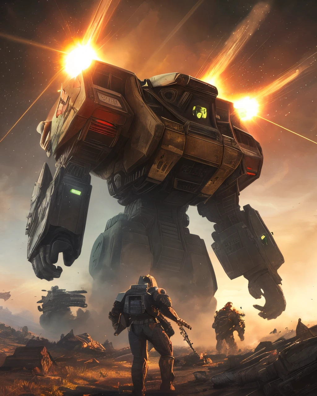 Megatron Doing the Wakanda Forever Pose