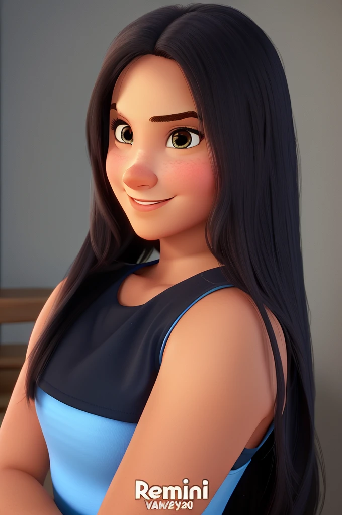 Uma mulher 20 anos estilo disney pixar, alta qualidade, melhor qualidade