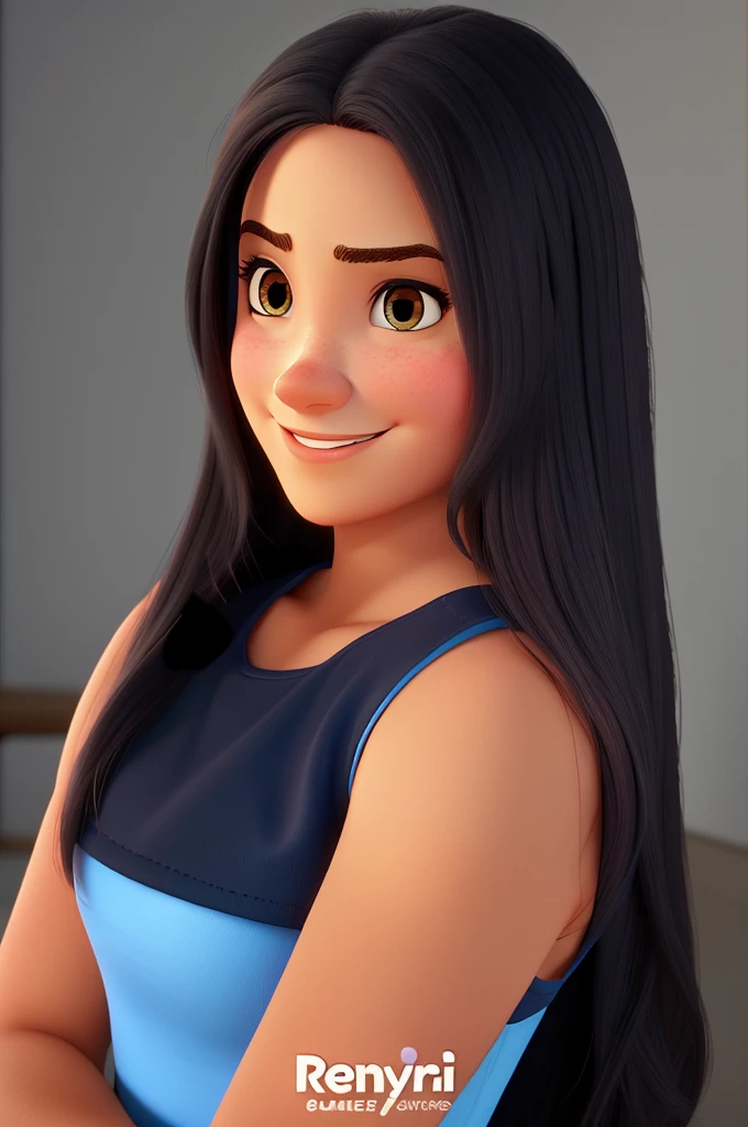 Uma mulher 20 anos estilo disney pixar, alta qualidade, melhor qualidade