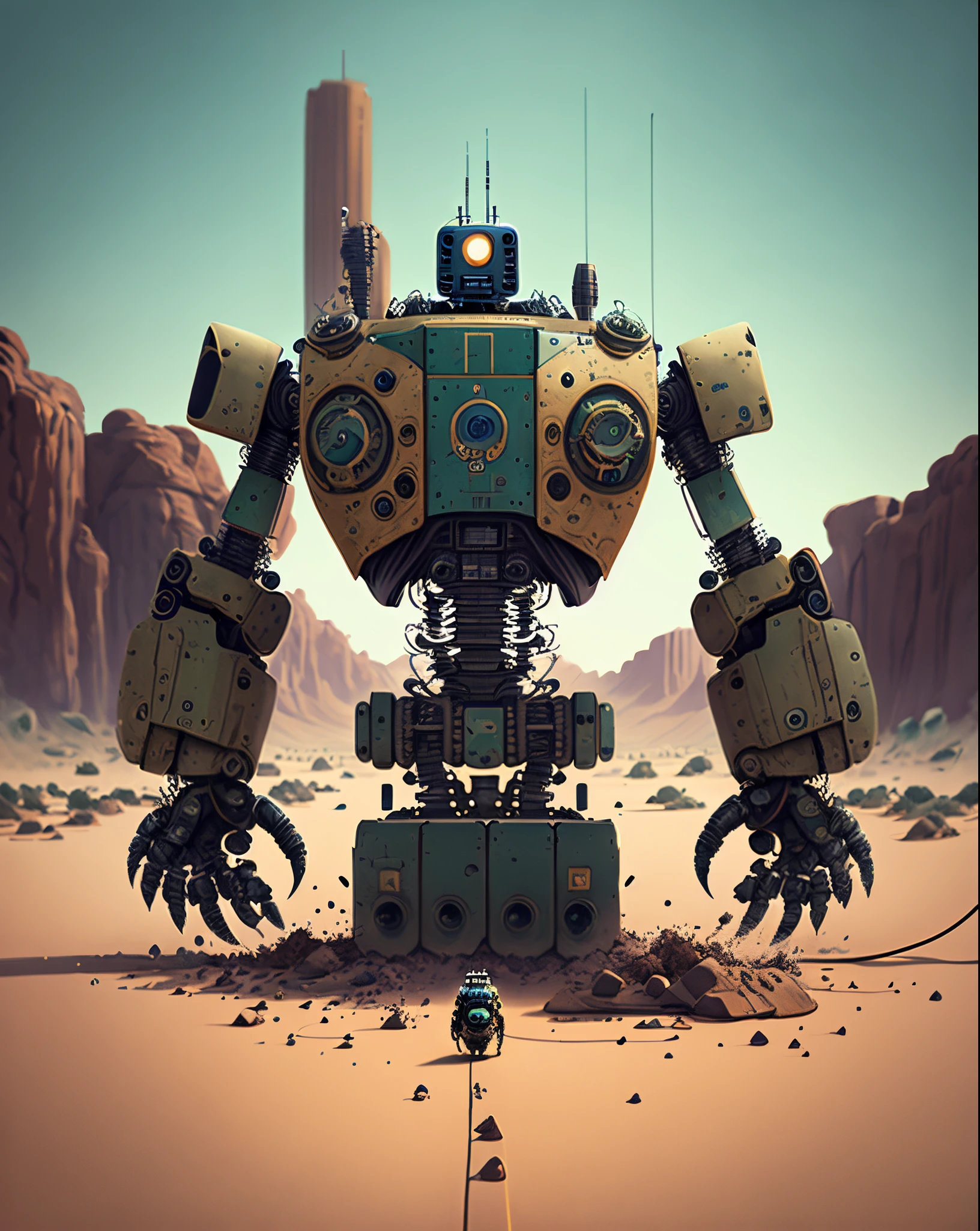 A robot hitting the griddy