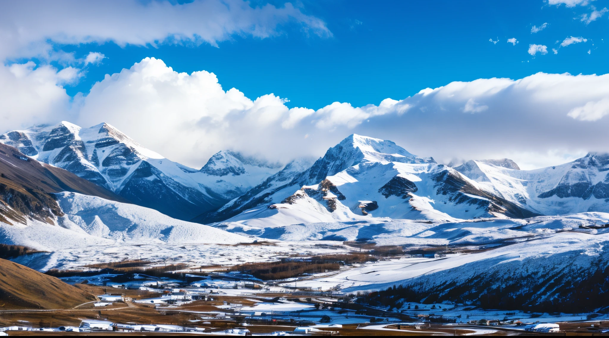 snow mountains