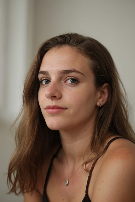 Foto de uma jovem mulher, HIPER realist, mulher loira