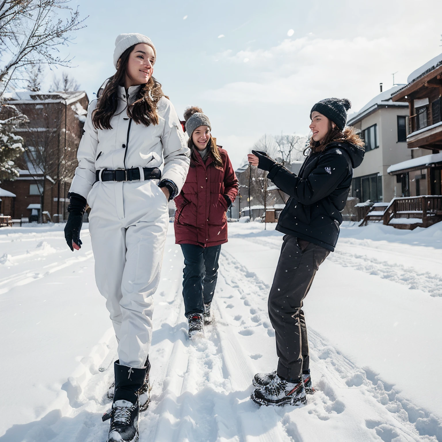 Snow activities，Want to see pants