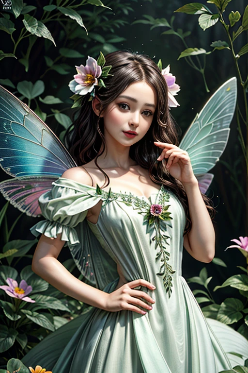 ((masterpiece, best quality,edgQuality)), edgFae, Flower Fairy, a fairy with a flower in the hand, Drawed in the style edg Fae,using edg, Ultra Definition, best quality, ultra 32k, ultra hd