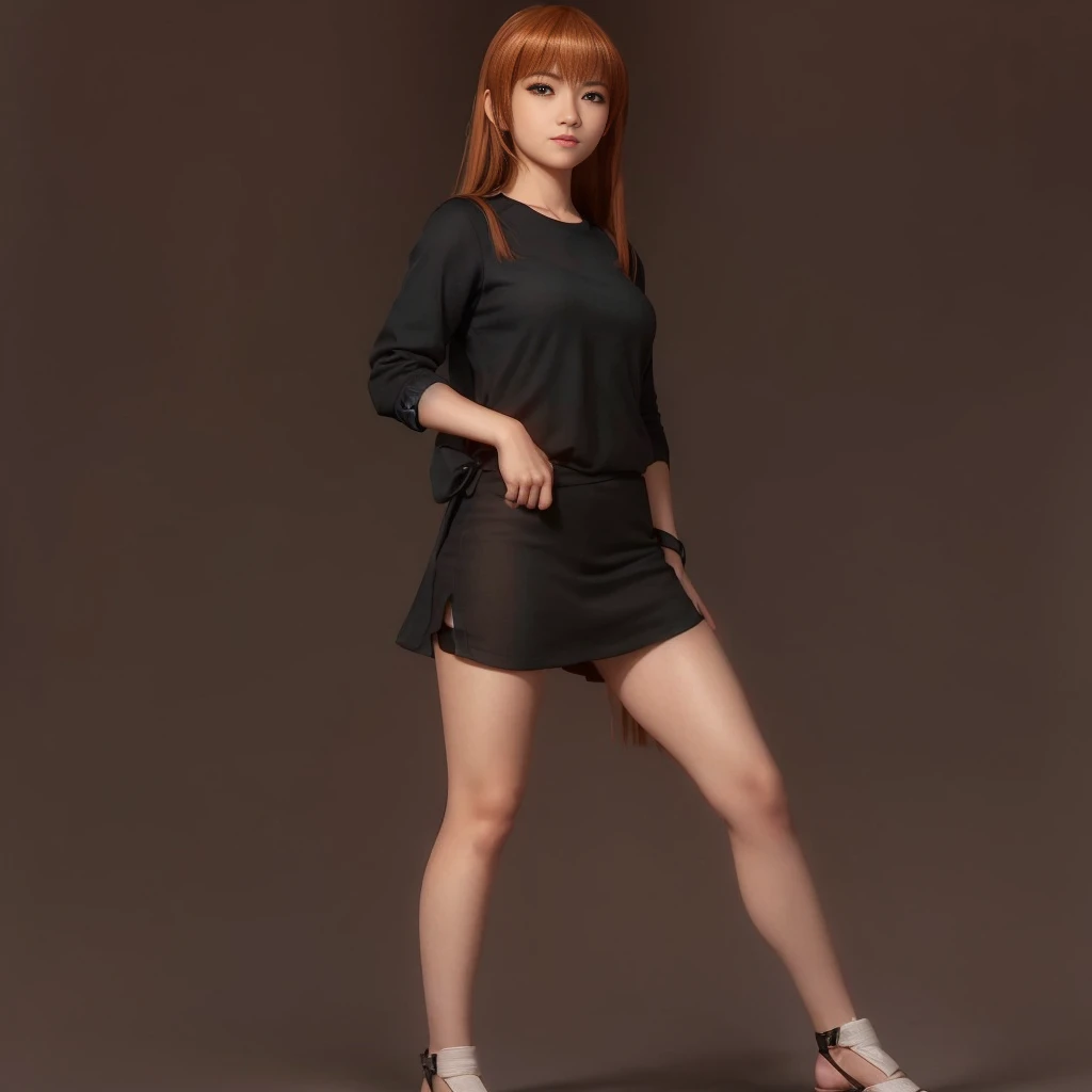 "KASUMI" (best quality,ultra-detalhado,Realistic:1.37), retrato, Detailed eyes and facial features, smiling expression, olhos castanhos, textura de pele delicada e suave, Corpo Perfeito, textura ultra realista, smiling expression