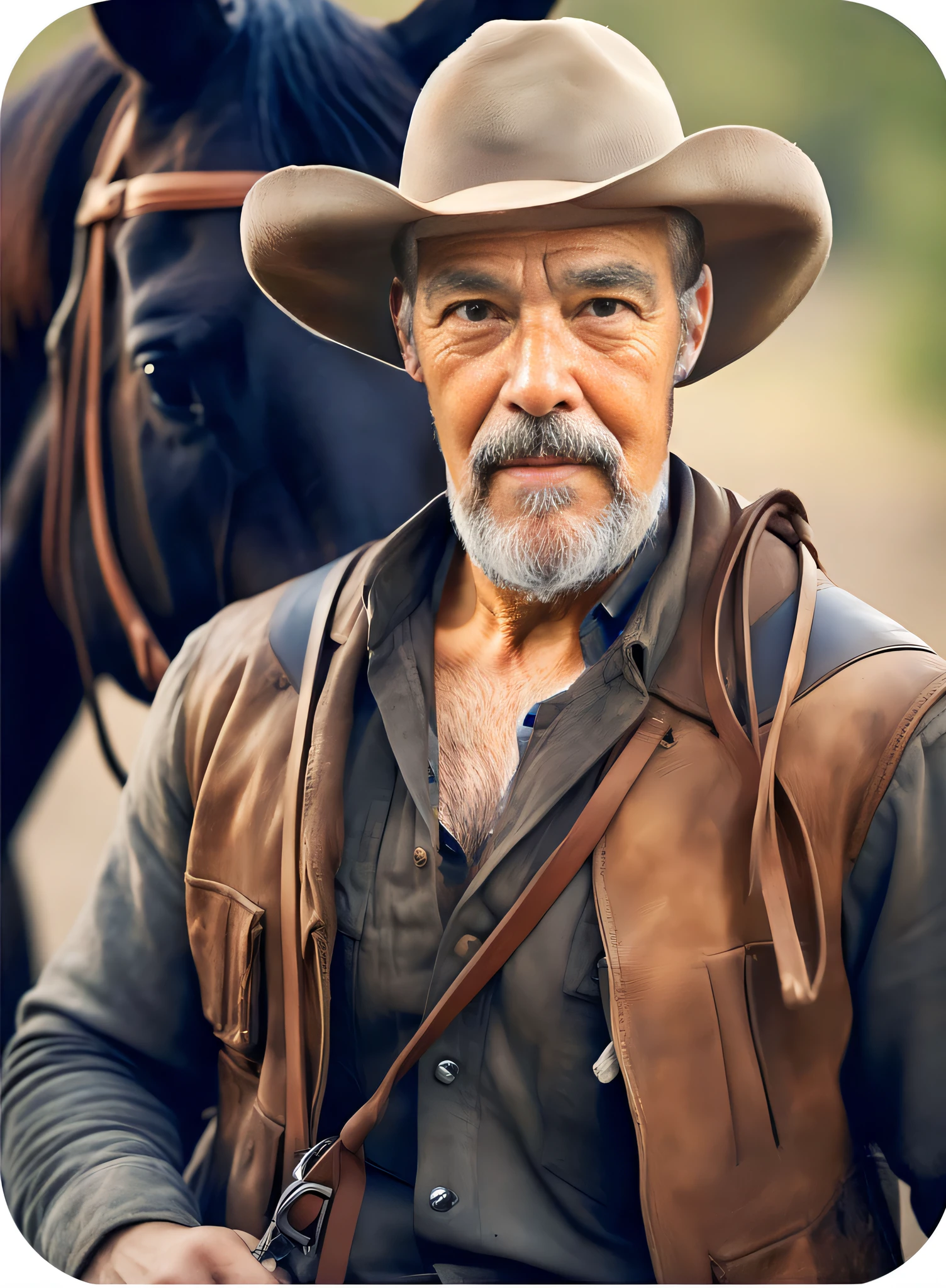man 60 years old with a bushy white beard