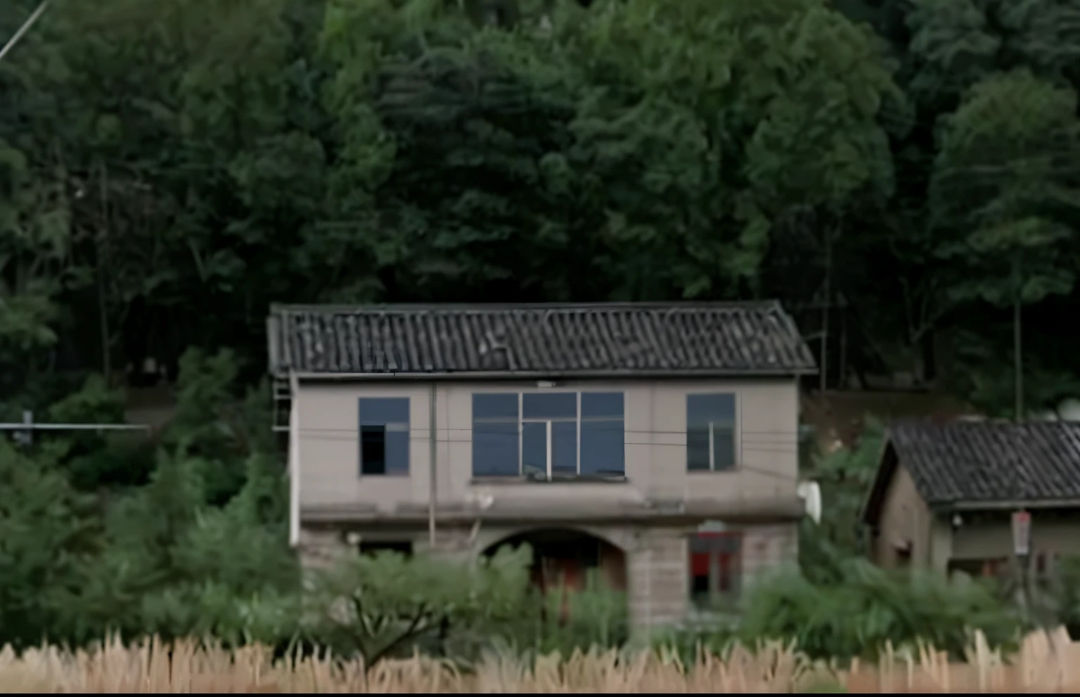 Renovate the facade of the building in this picture,Background with、No modifications will be made to the building structure